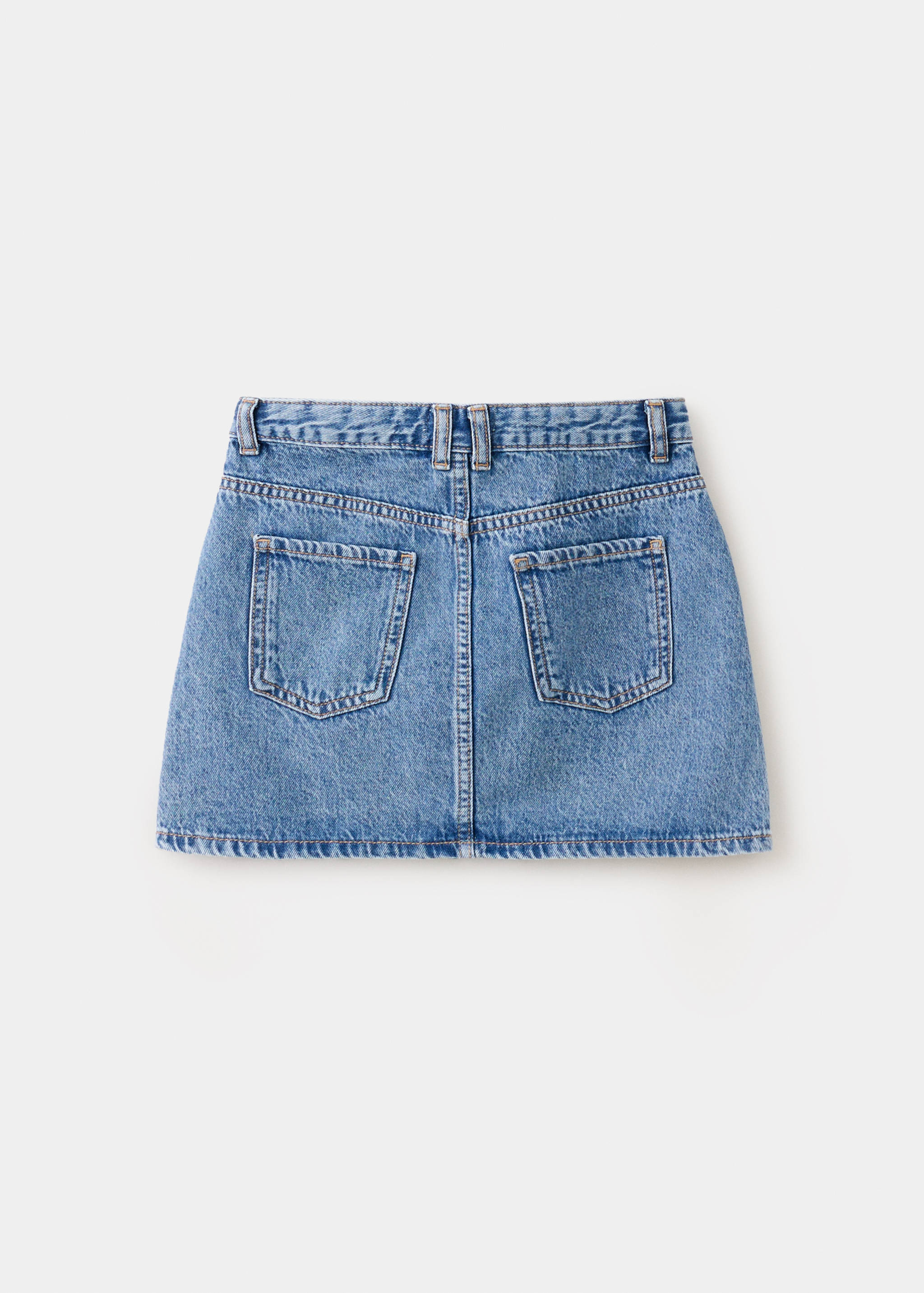 Jupe en jean boutons - Verso de l’article