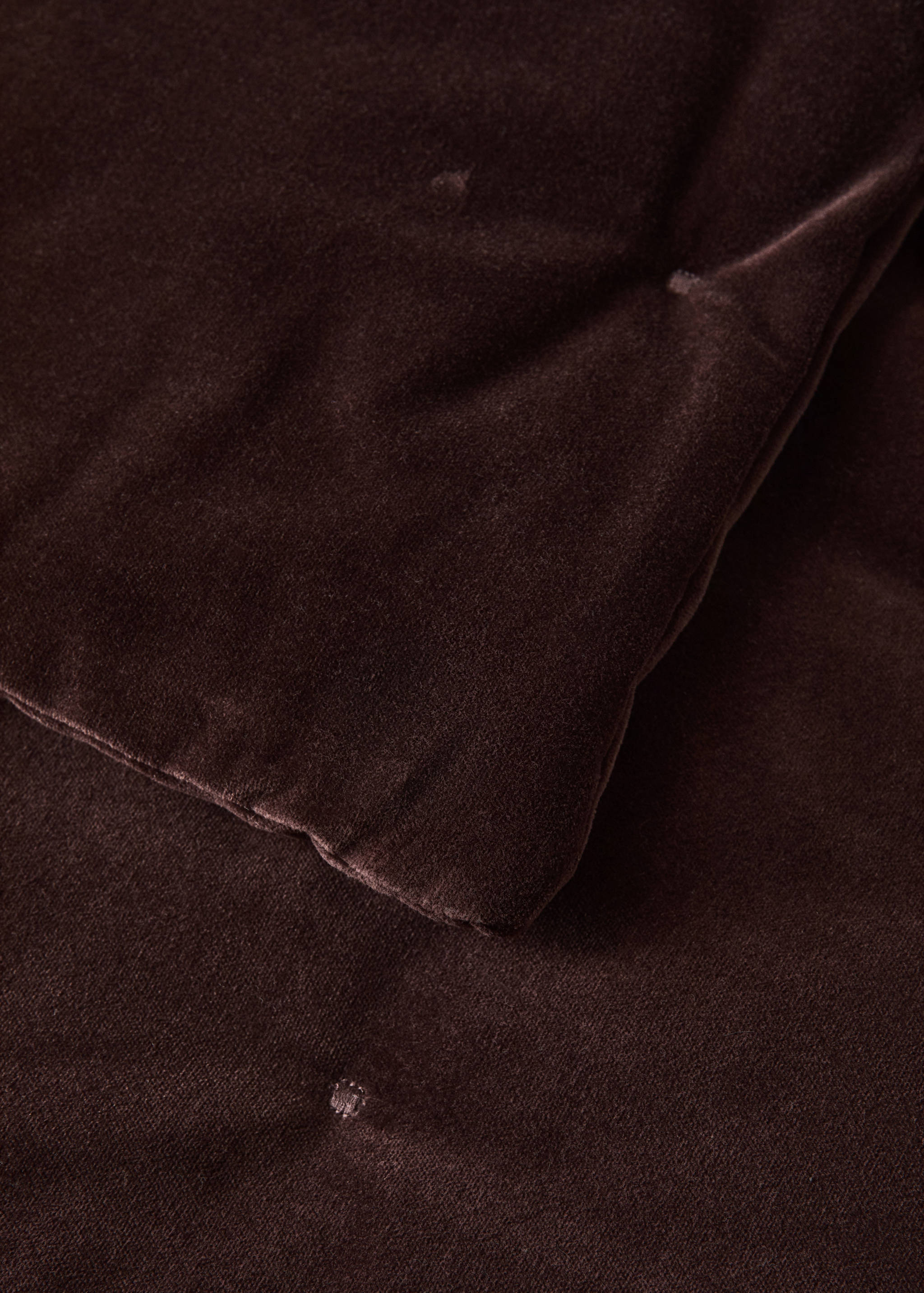 Velvet cotton garment-dye bedspread footboard - Details of the article 2