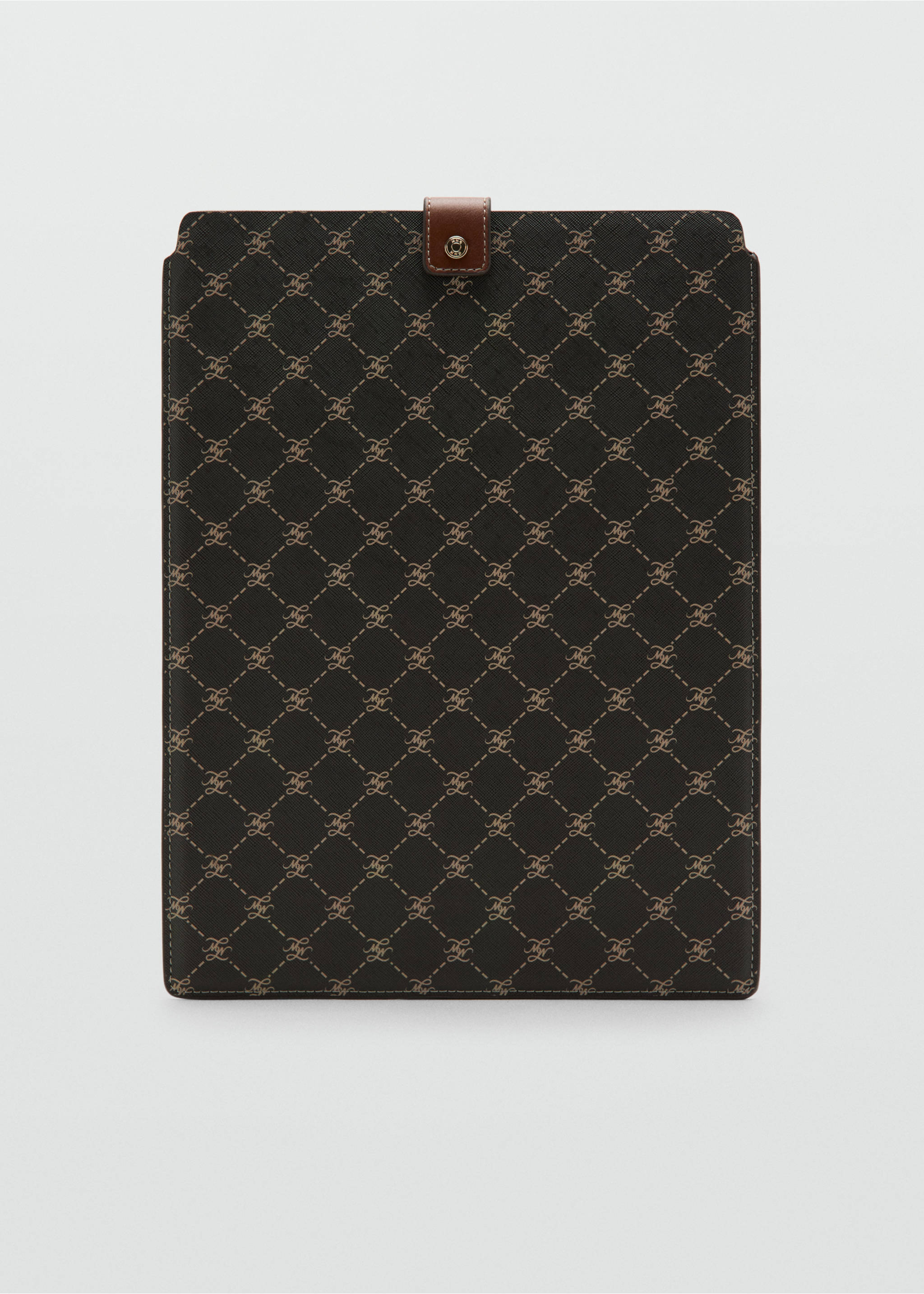 Laptop case with printed logo - Article without model, Brown. Ref: 37092912-00.