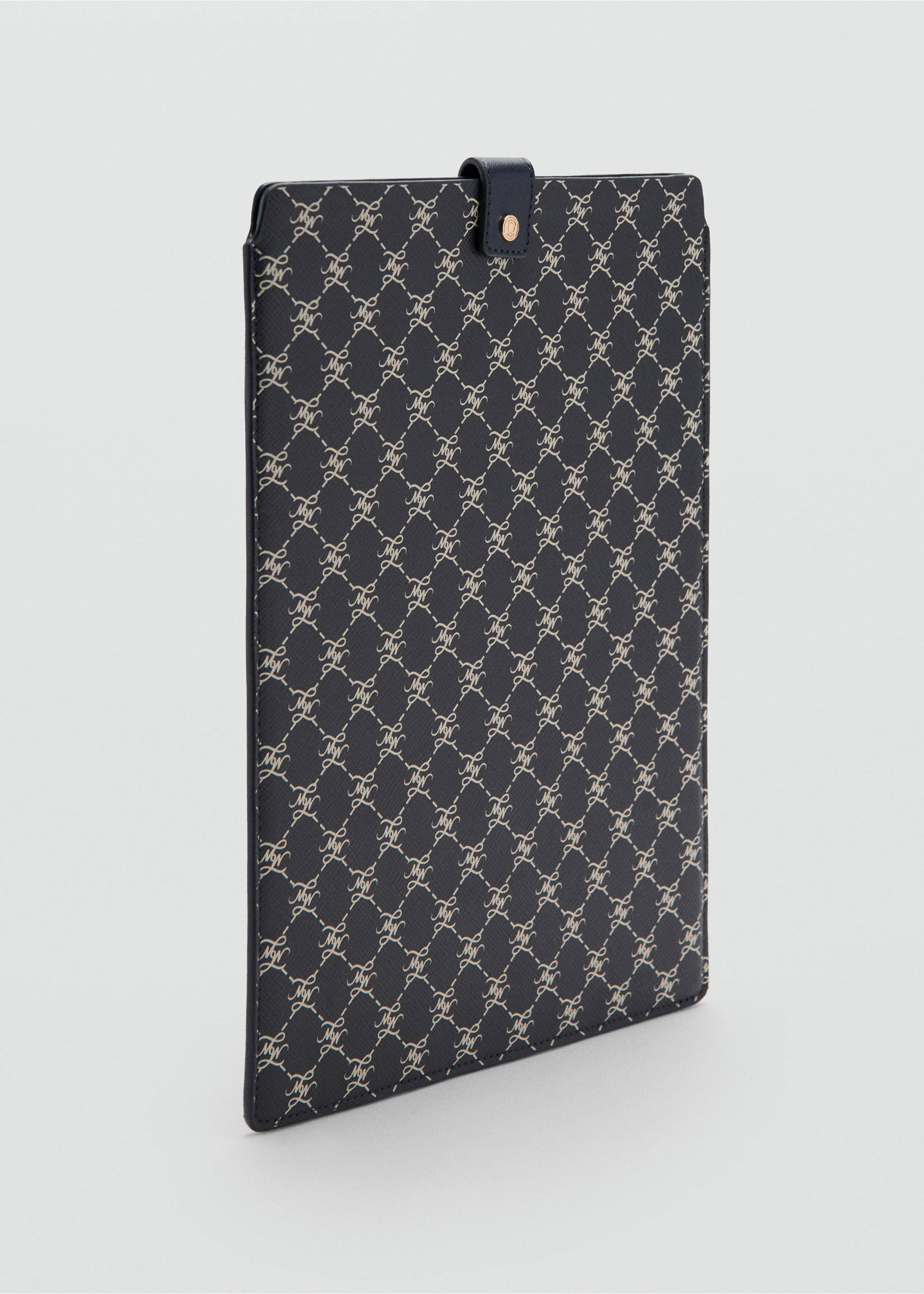 Laptop case with printed logo - Medium plane, Navy. Ref: 37092912-00.