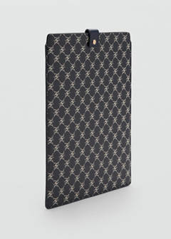 Laptop case with printed logo — Navy 2