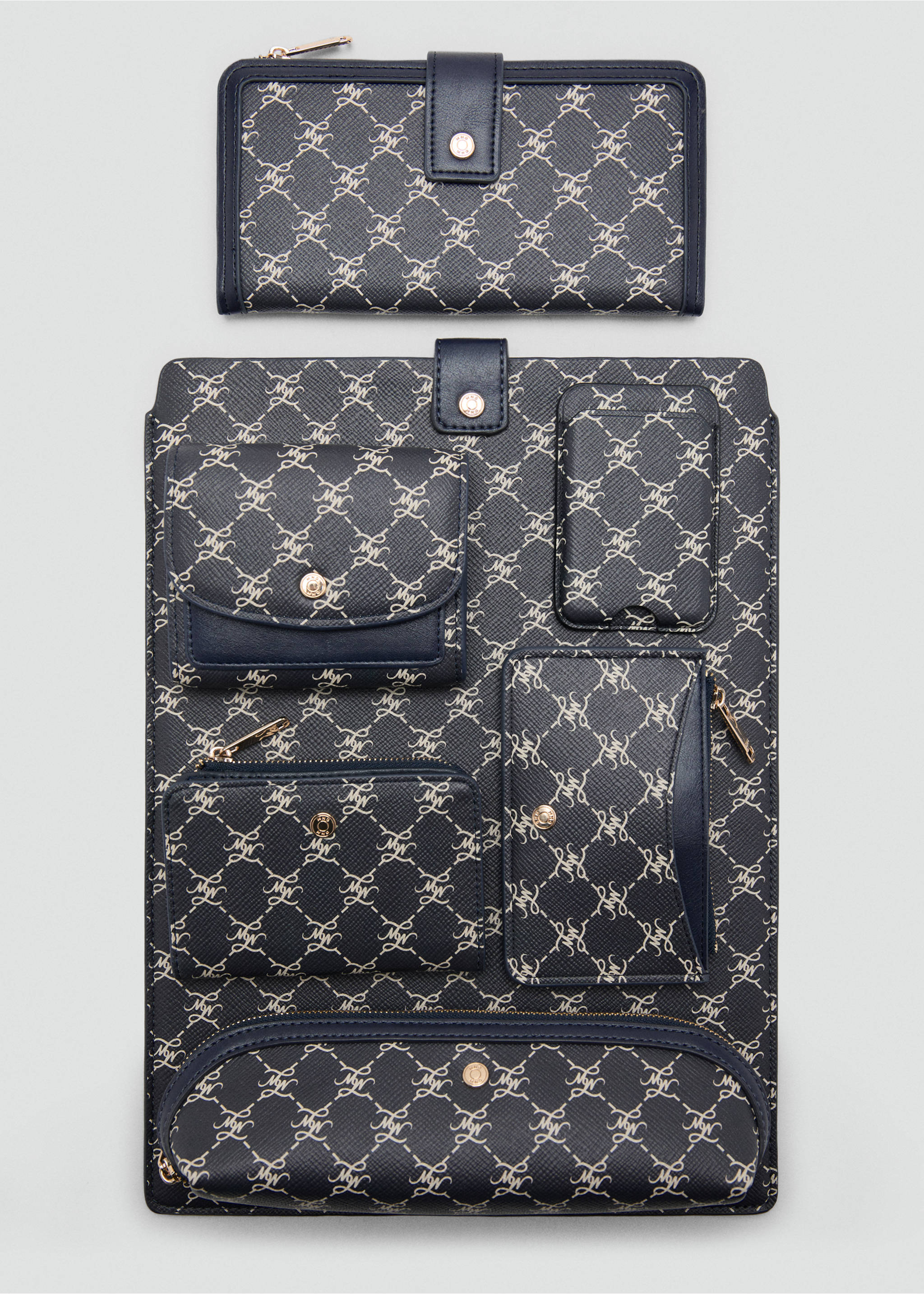Laptop case with printed logo - Details of the article 2, Navy. Ref: 37092912-00.