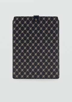 Laptop case with printed logo — Navy 1