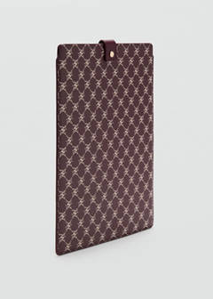 Laptop case with printed logo — Burgundy 2
