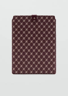 Laptop case with printed logo — Burgundy 1