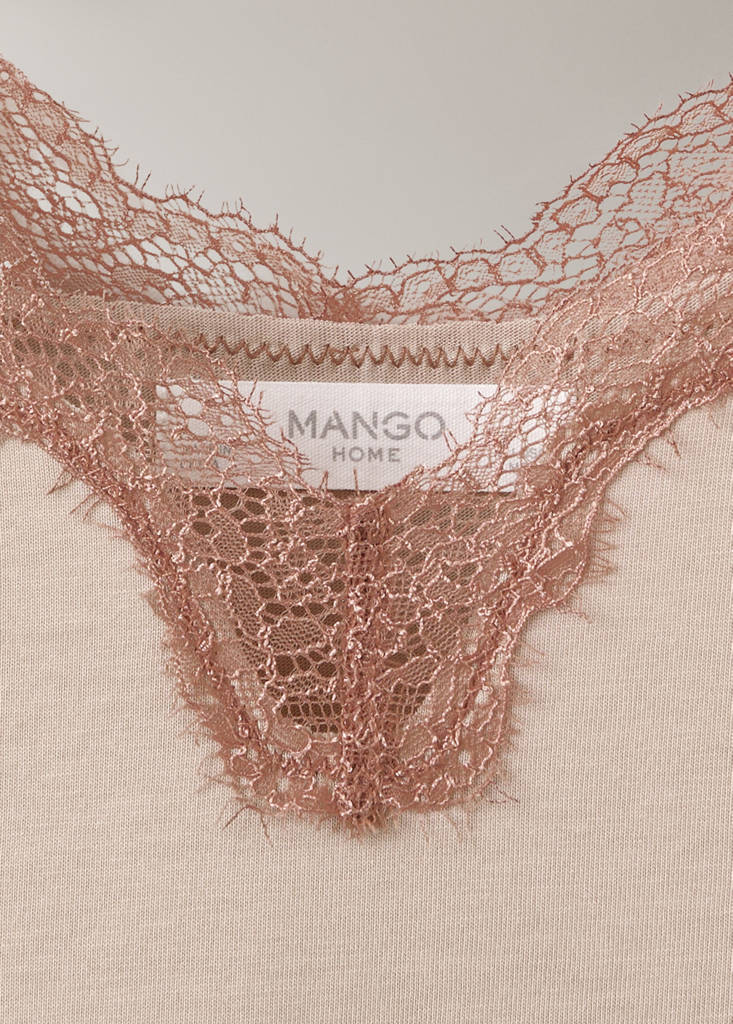 Pyjama top with straps — Pink
