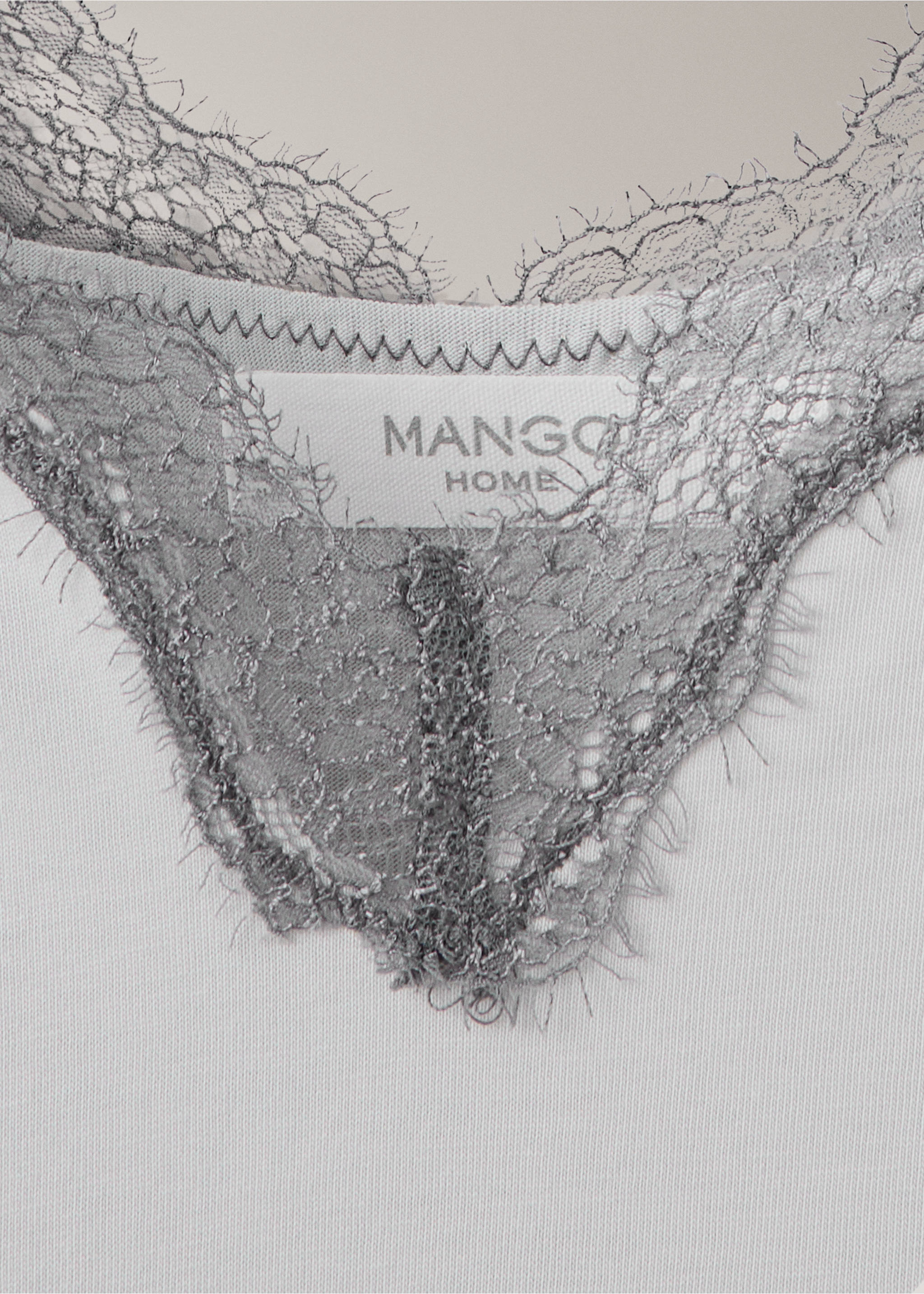 Pyjama top with straps - Details of the article 8, Grey. Ref: 37092915-00.