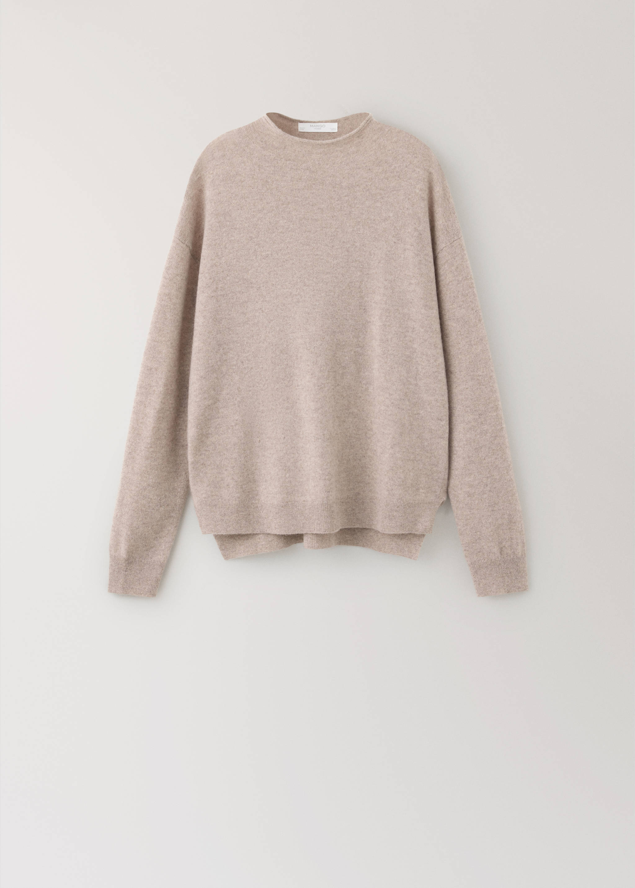 100% cashmere sweater with perkins neck - Article without model
