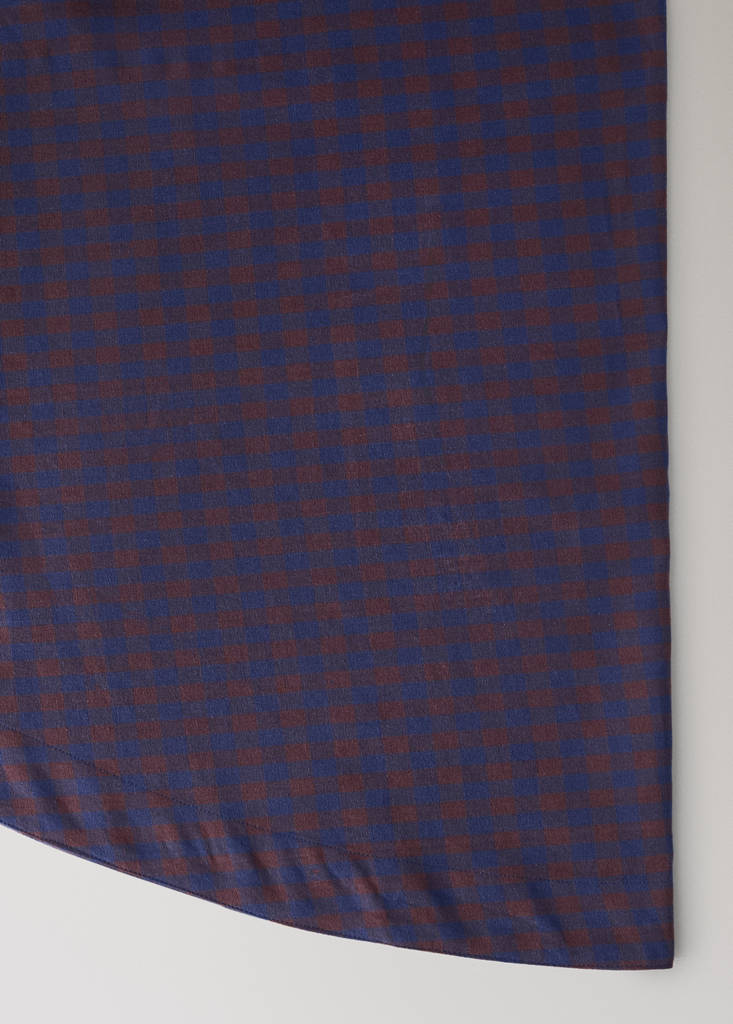 Tischdecke aus 100 % Baumwolle 150 x 250 cm — Indigoblau