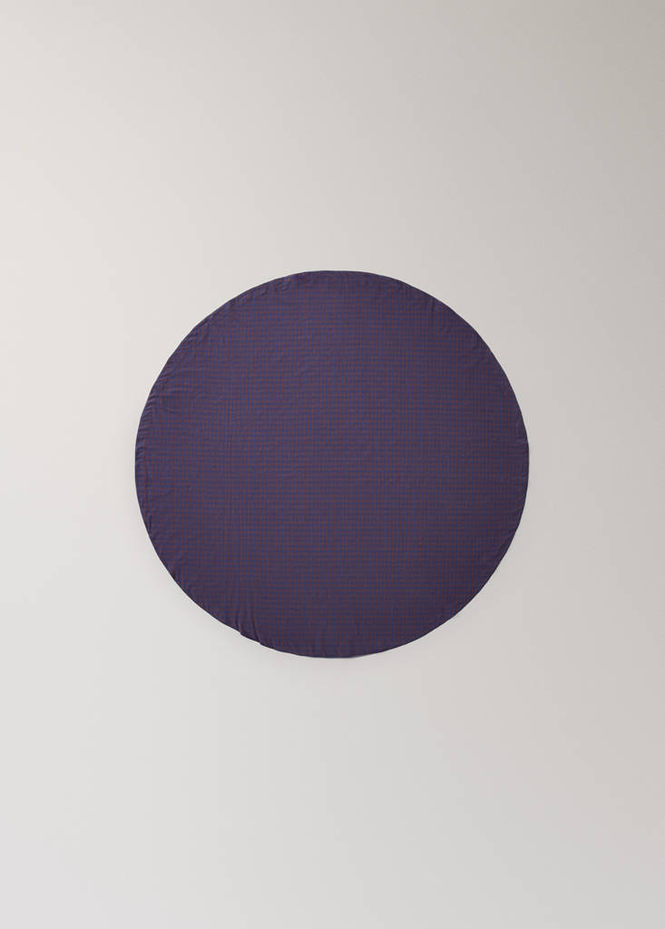 Tischdecke aus 100 % Baumwolle 150 x 250 cm — Indigoblau