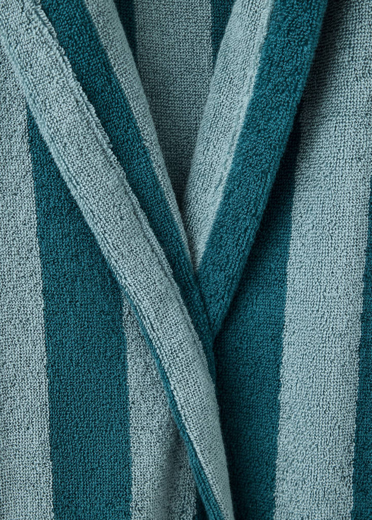 100% cotton striped bathrobe - thumbnail 7