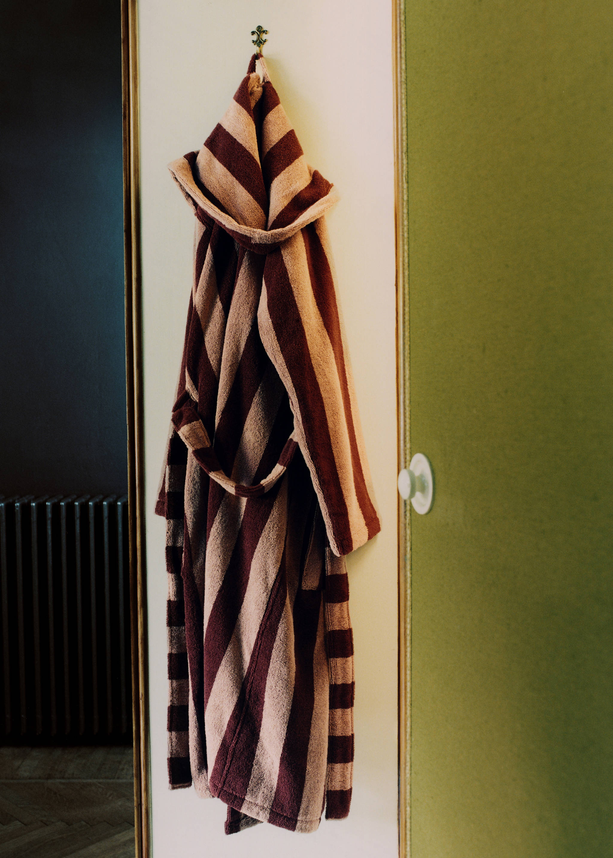 100% cotton striped bathrobe - Details of the article 5