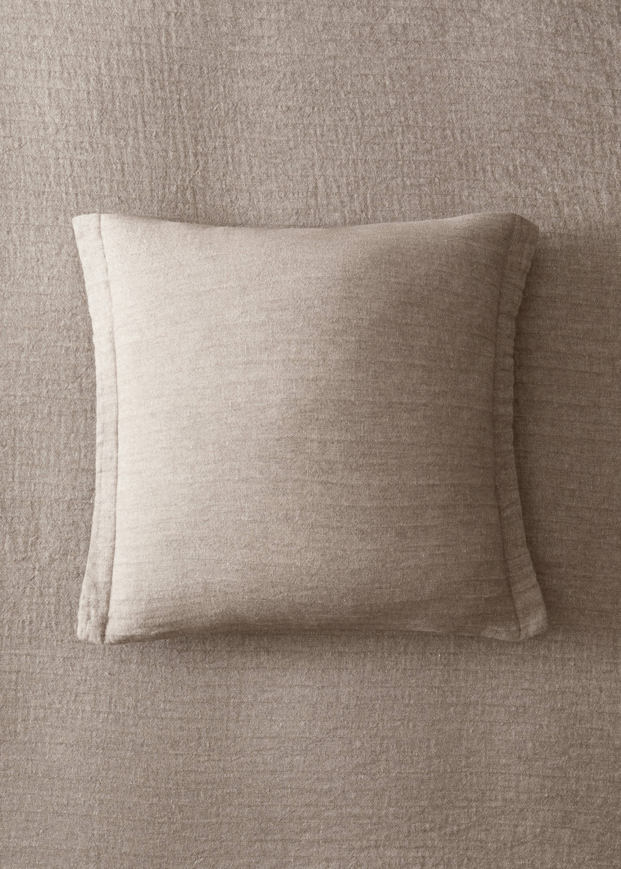 Linen wool blend cushion cover 50 x 50 cm - General plane