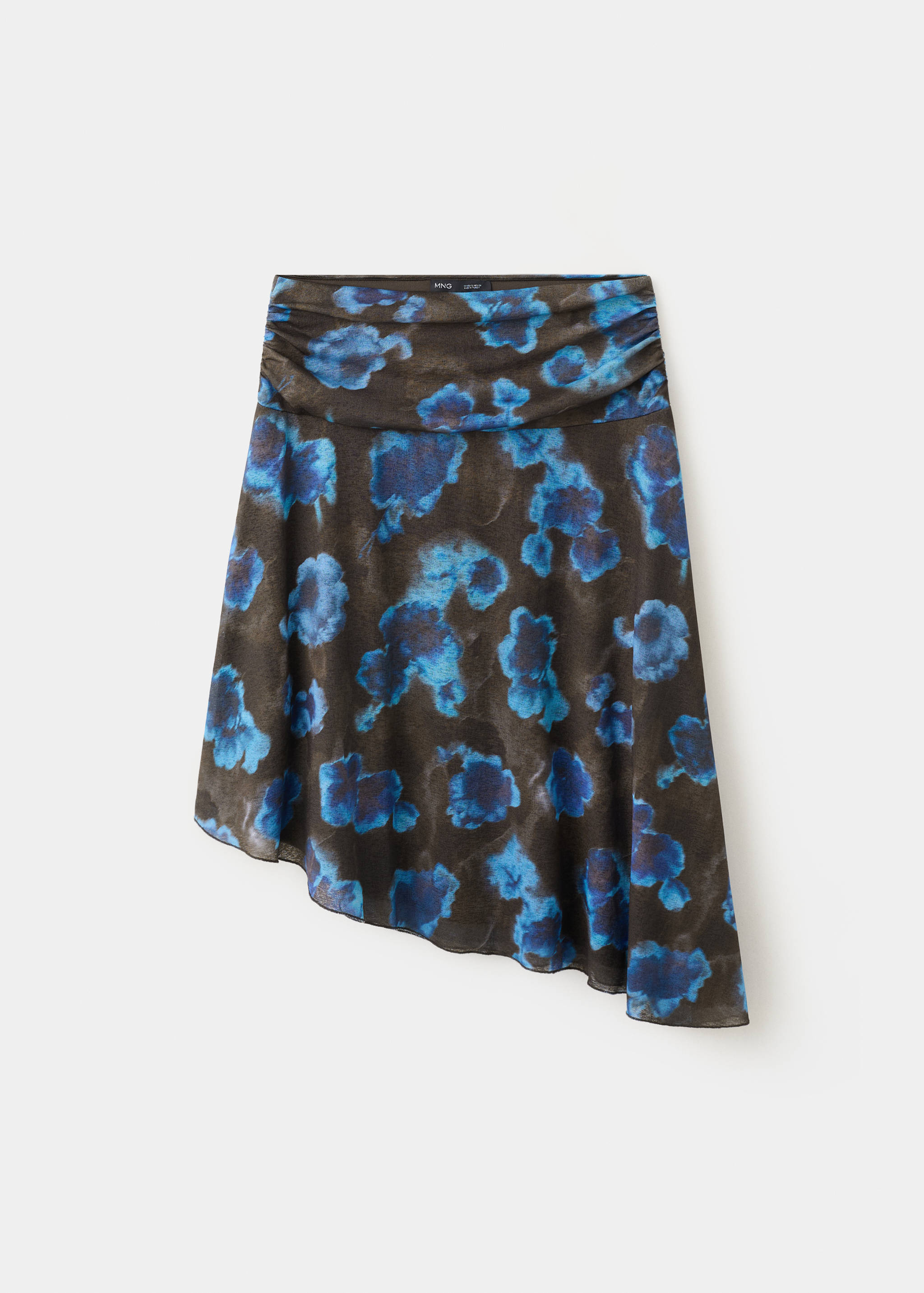 Асимметричная юбка с принтом - Изделие без модели
