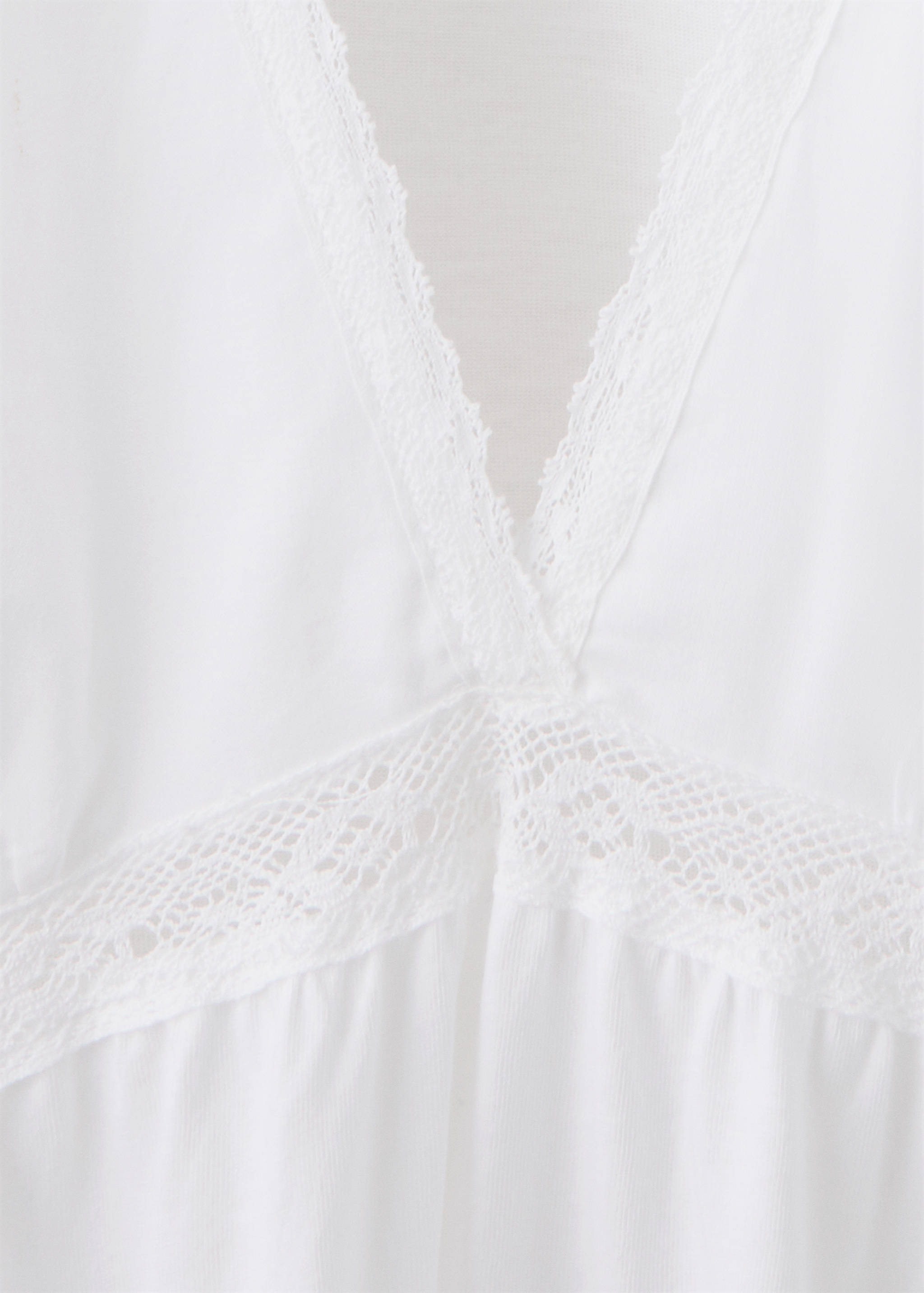 Cotton lace nightgown - Details of the article 8