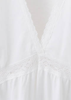 Cotton lace nightgown — White 6