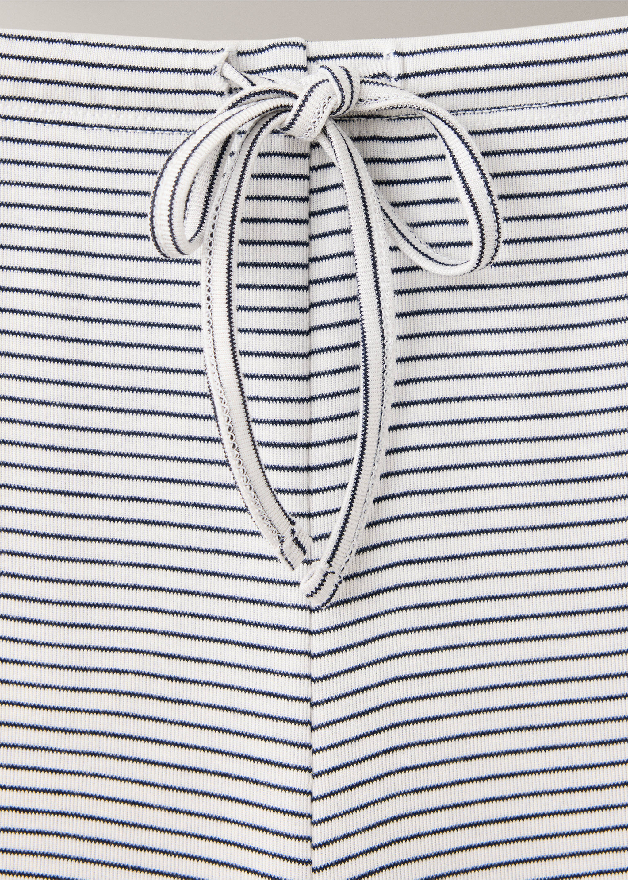 Pantalon de pyjama à rayures, taille ajustable - Détail de l'article 8, Ivoire. Ref: 37092939-00.