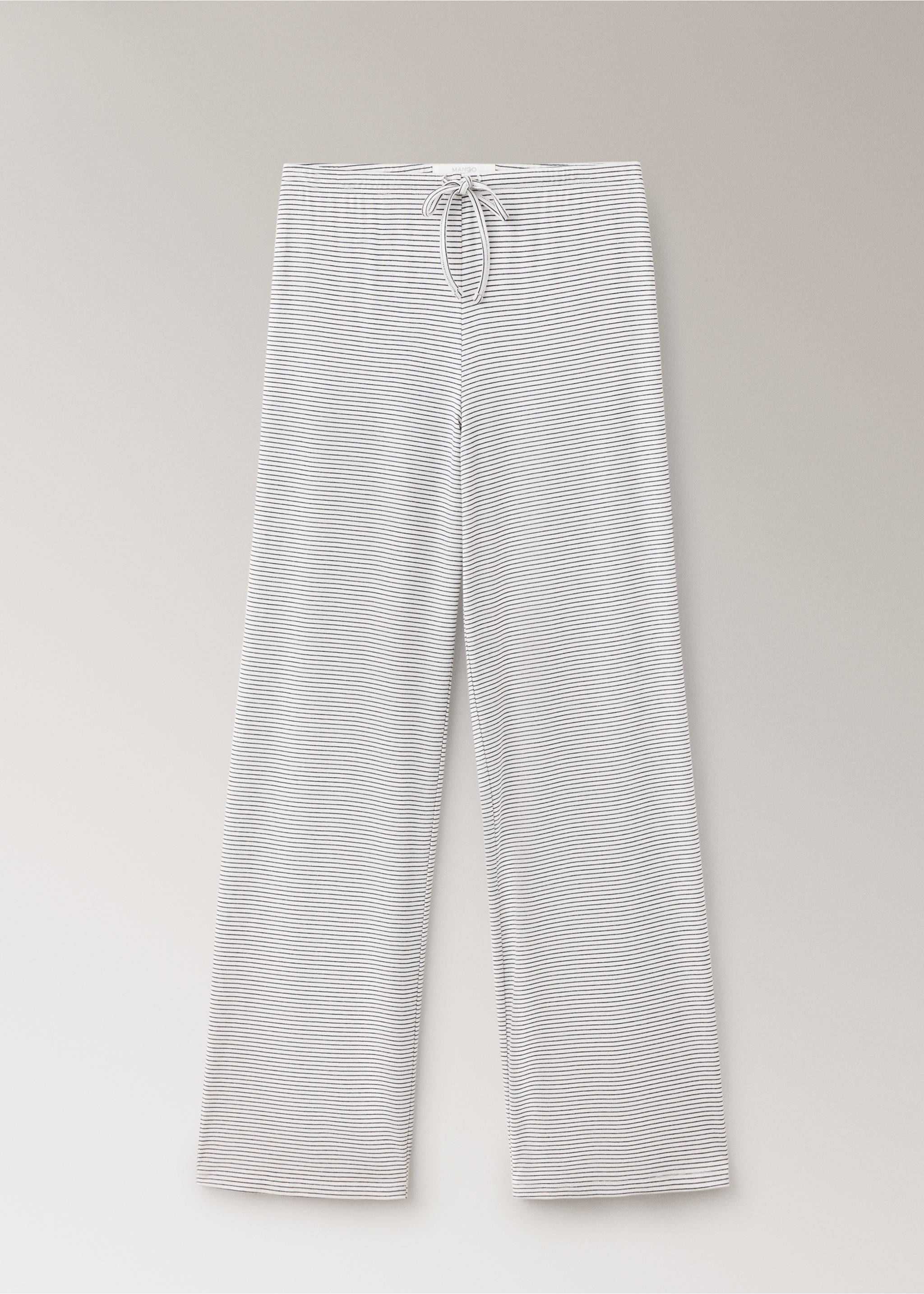 Pantalon de pyjama à rayures, taille ajustable - Article sans modèle, Ivoire. Ref: 37092939-00.