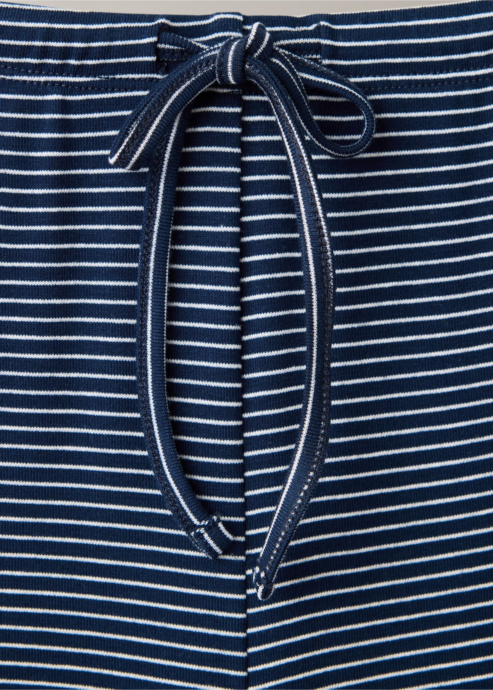 Pantalon de pyjama à rayures, taille ajustable - Détail de l'article 8, Bleu marine. Ref: 37092939-00.