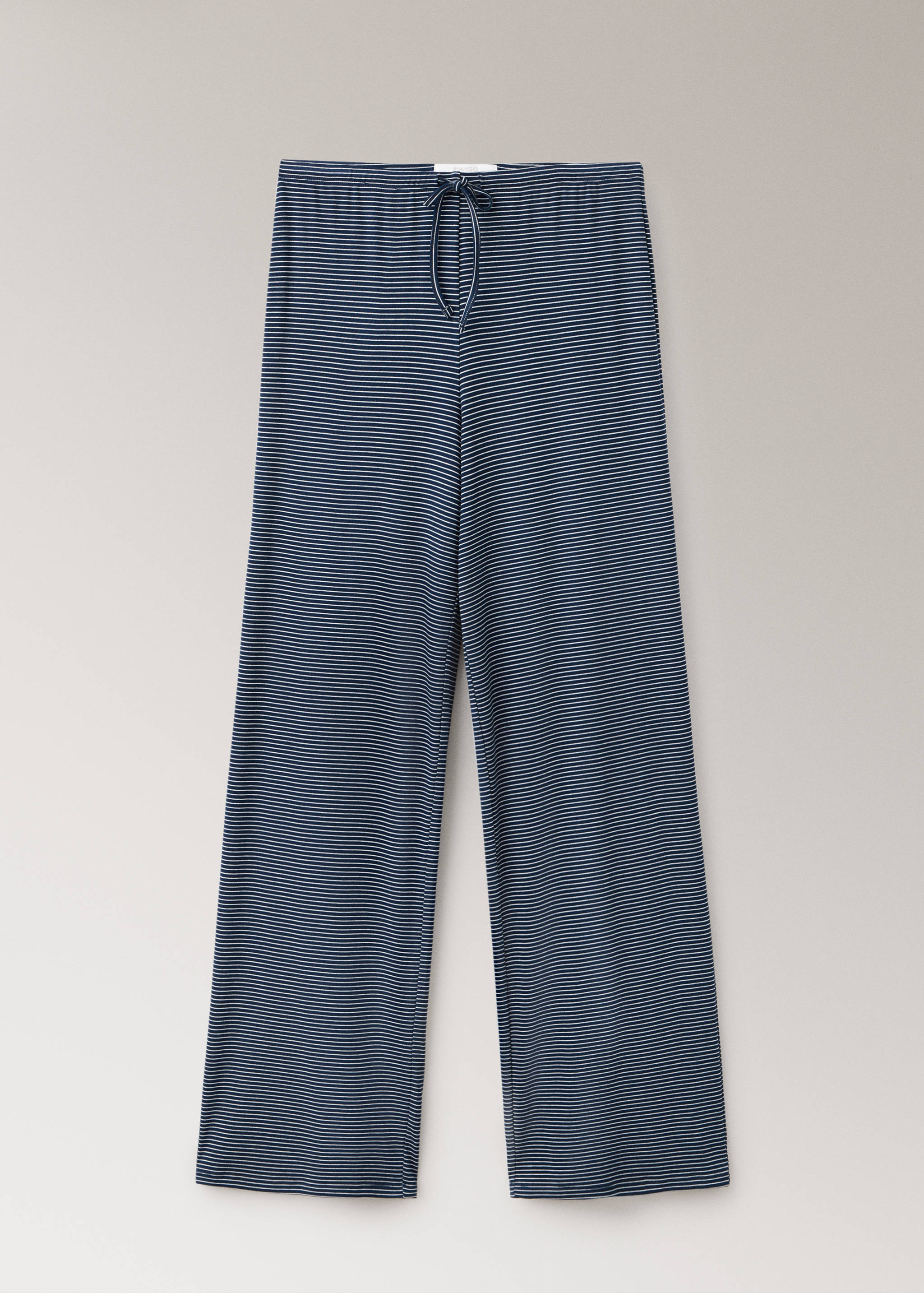 Pantalon de pyjama à rayures, taille ajustable - Article sans modèle