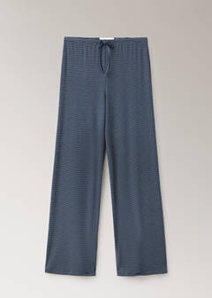 Striped pyjama trousers with adjustable waistband — Navy 5