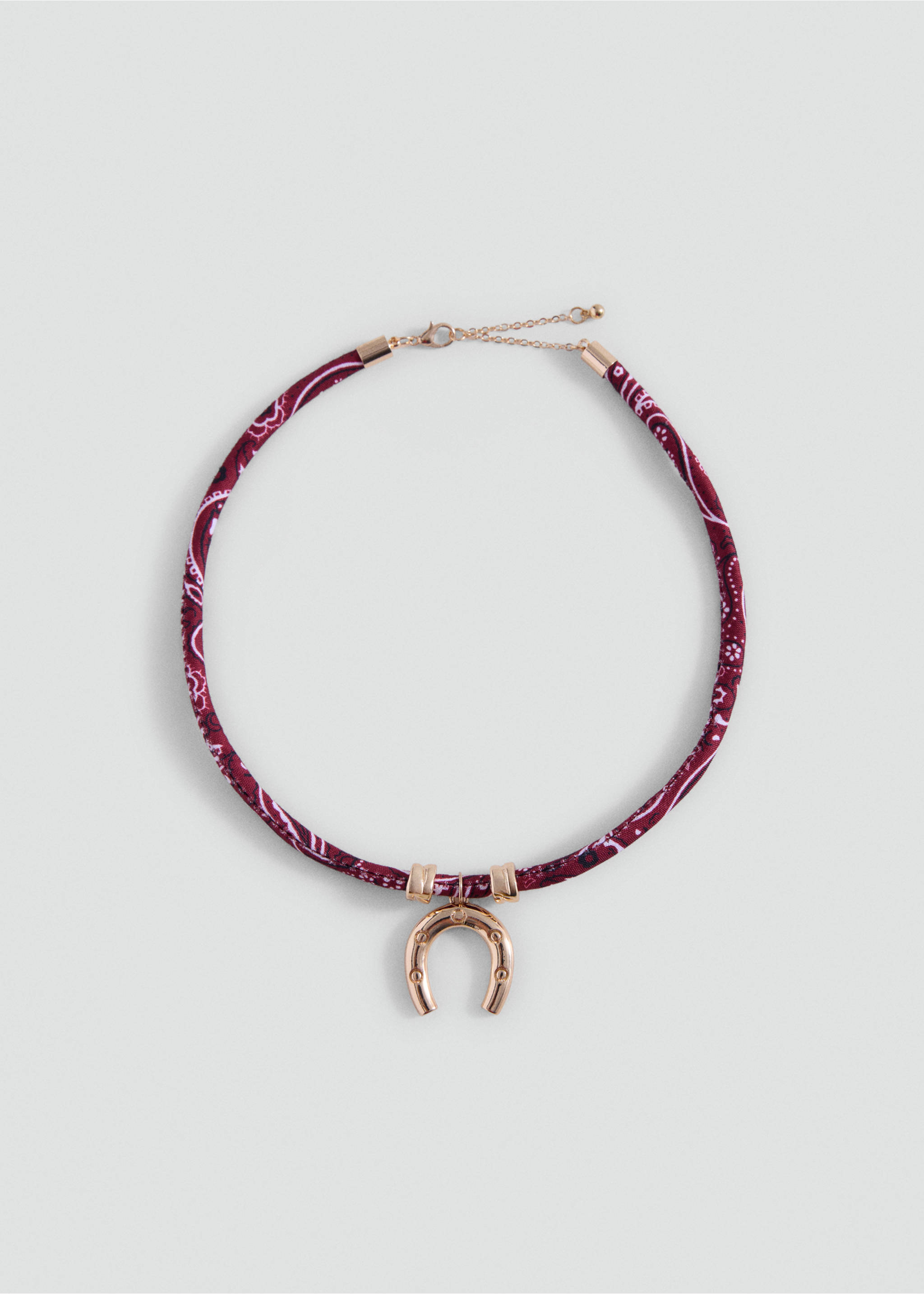 Collier combiné avec pendentif fer à cheval - Article sans modèle, Or. Ref: 37092943-00.