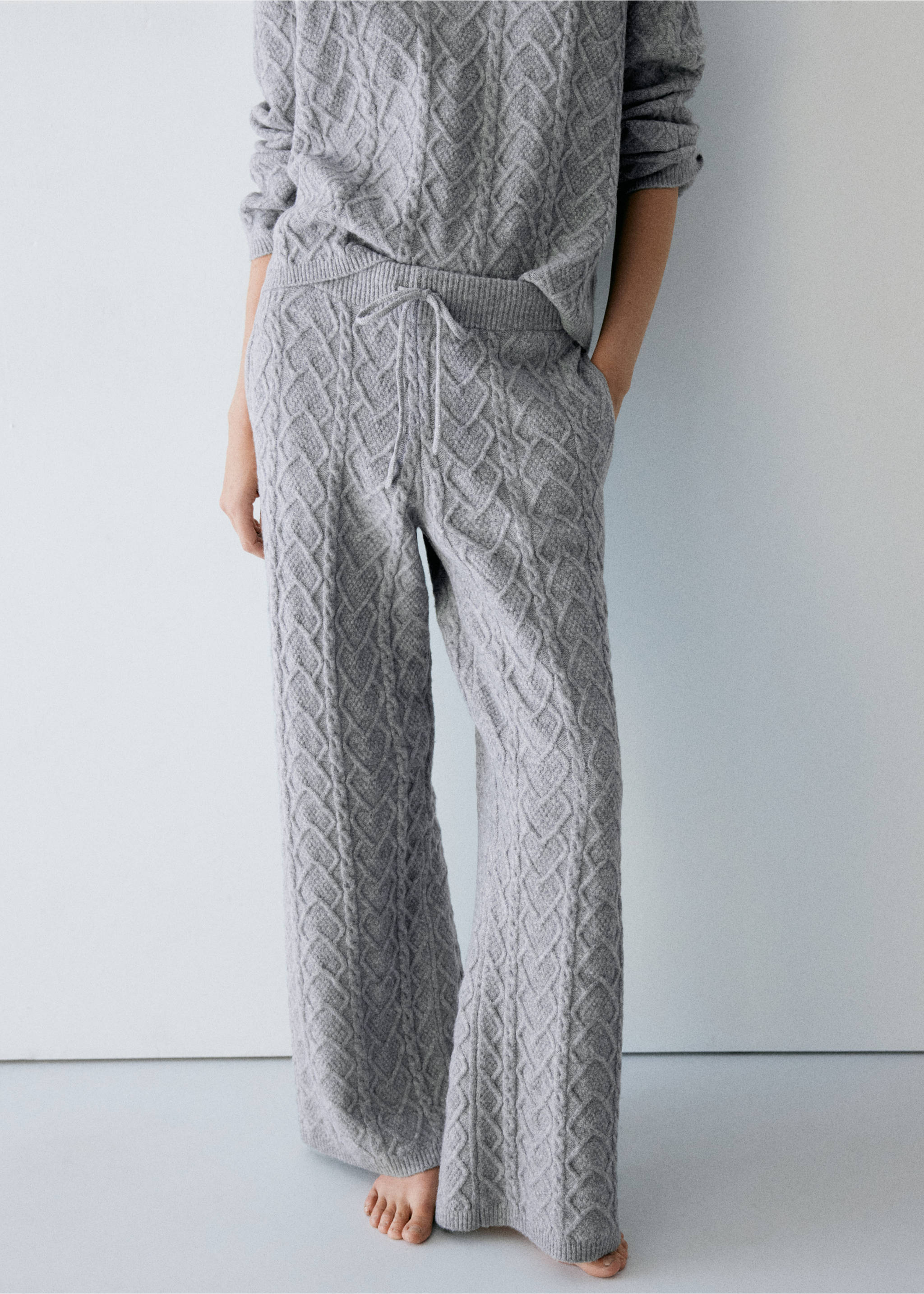 PYJAMA TROUSERS BRAIX - Medium plane, Grey. Ref: 37092945-00.