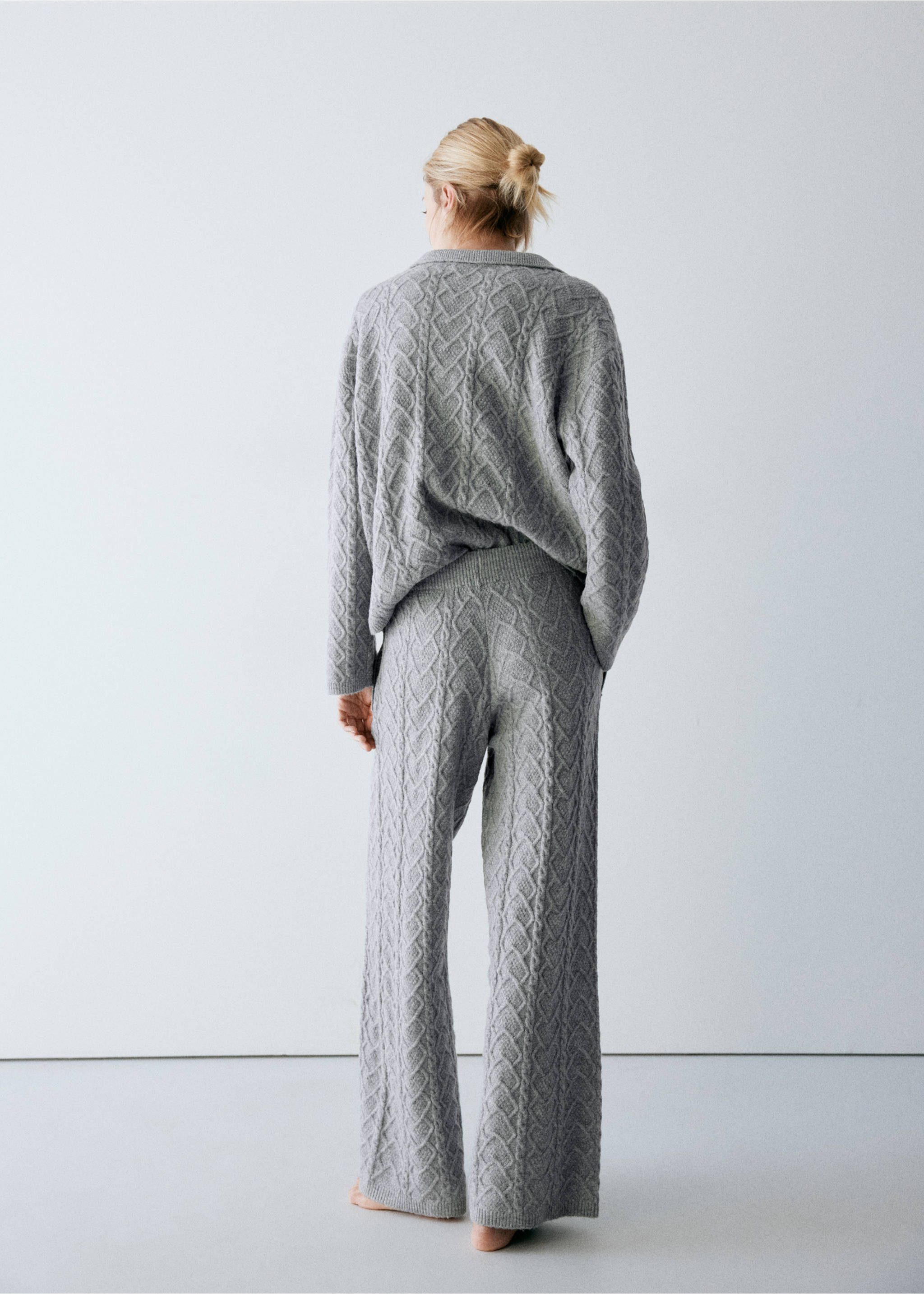 PYJAMA TROUSERS BRAIX - Reverse of the article, Grey. Ref: 37092945-00.