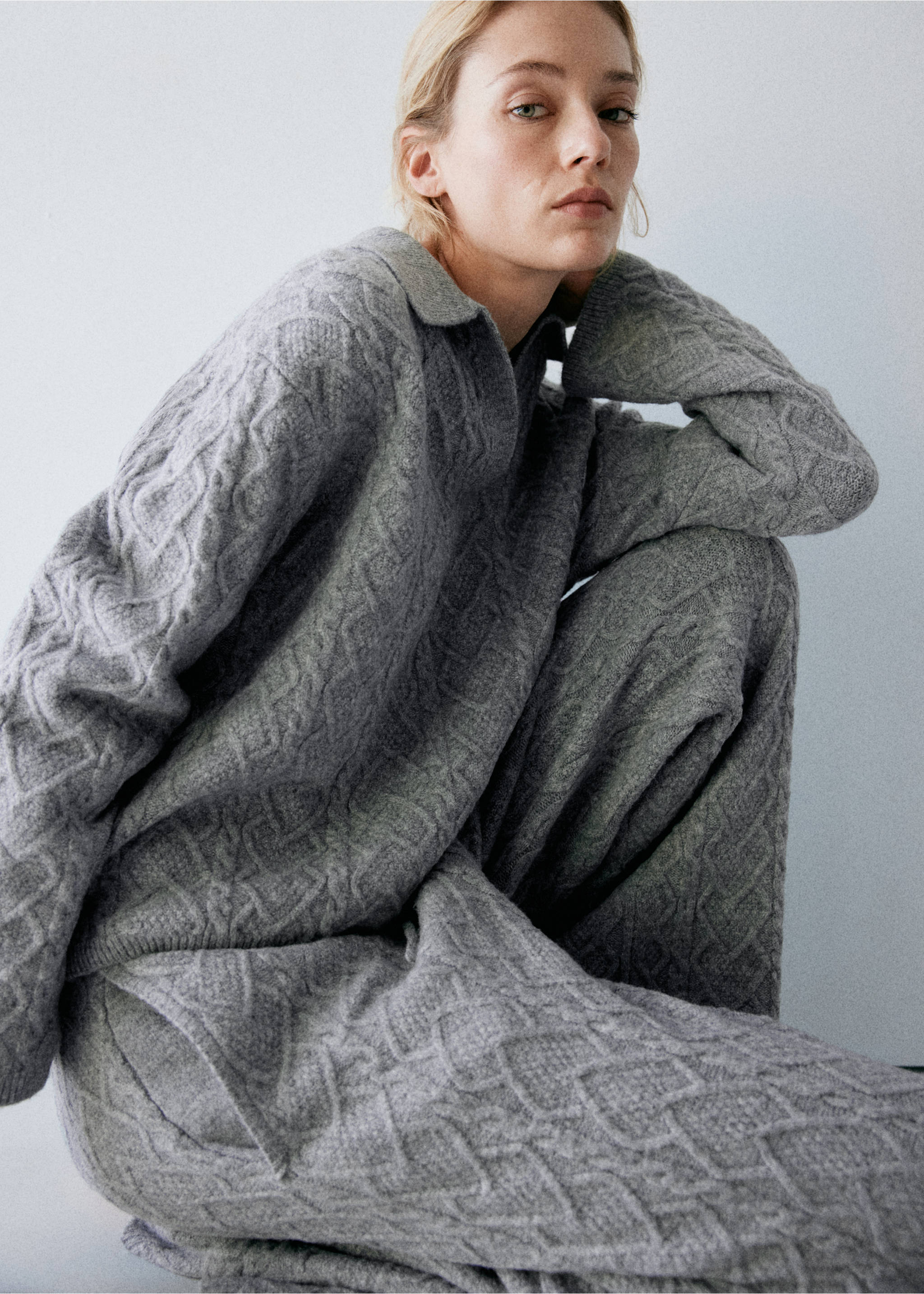 PYJAMA TROUSERS BRAIX - Details of the article 1, Grey. Ref: 37092945-00.
