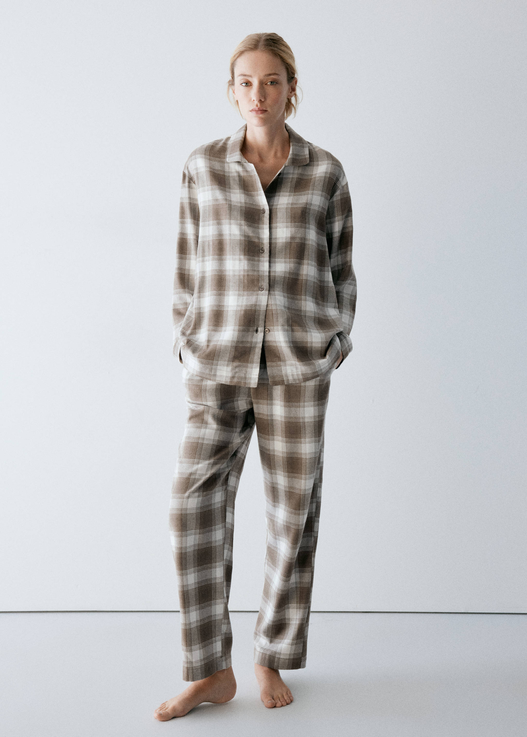 PYJAMA TROUSERS WOVENFRA - General plane