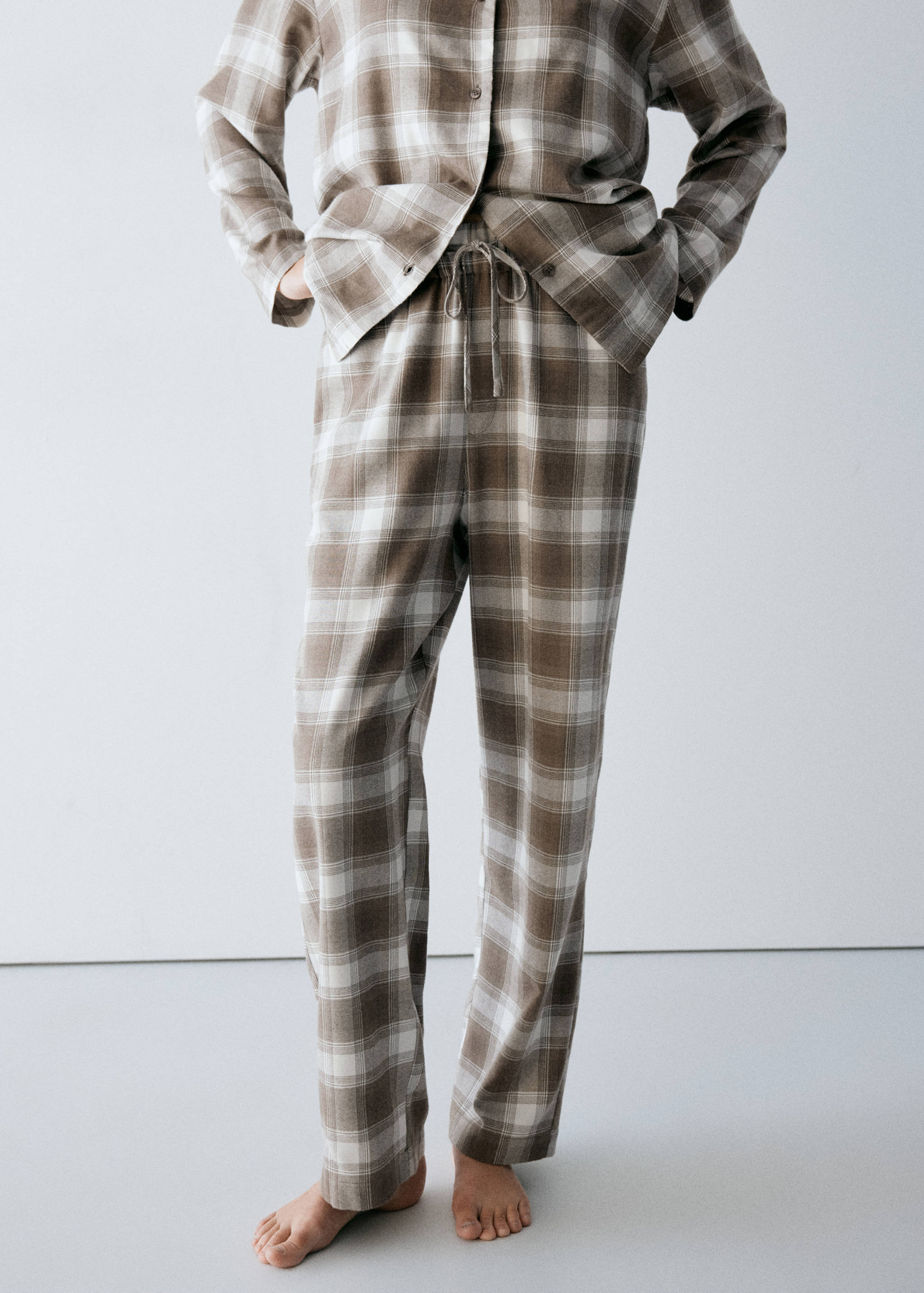 PYJAMA TROUSERS WOVENFRA - Medium plane