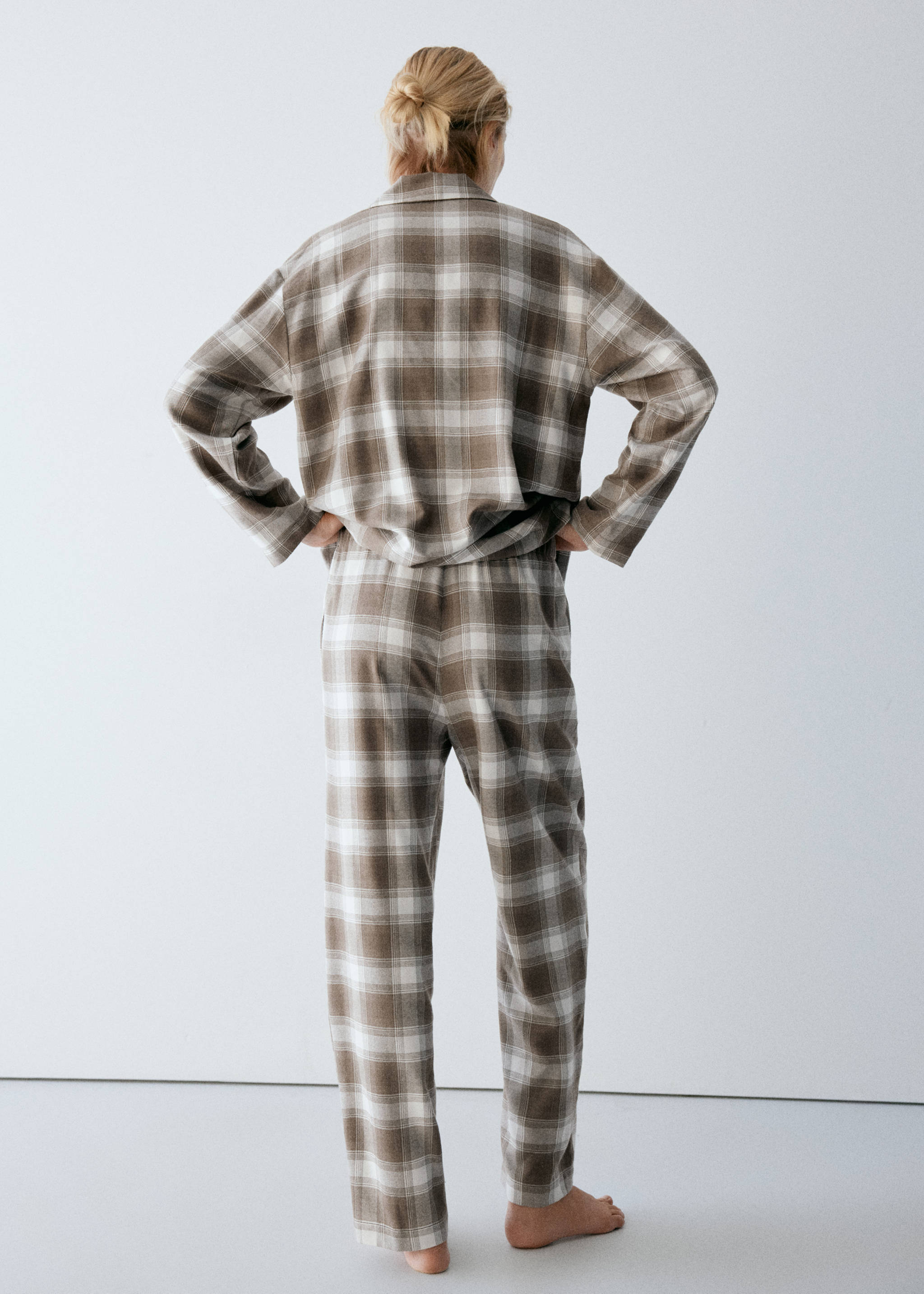 PYJAMA TROUSERS WOVENFRA - Reverse of the article