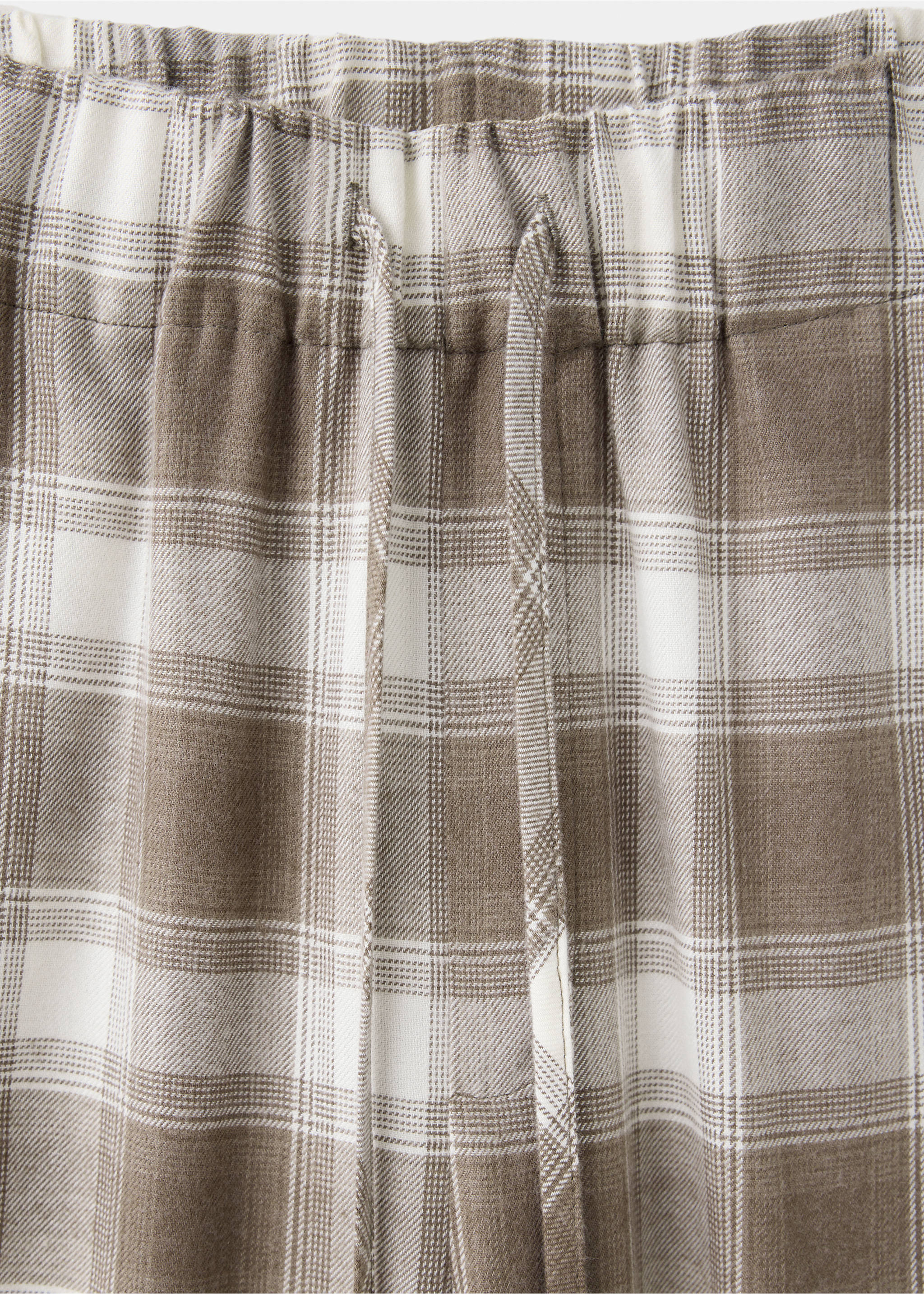 PYJAMA TROUSERS WOVENFRA - Detail van het artikel 8, Middenbruin. Ref: 37092947-00.