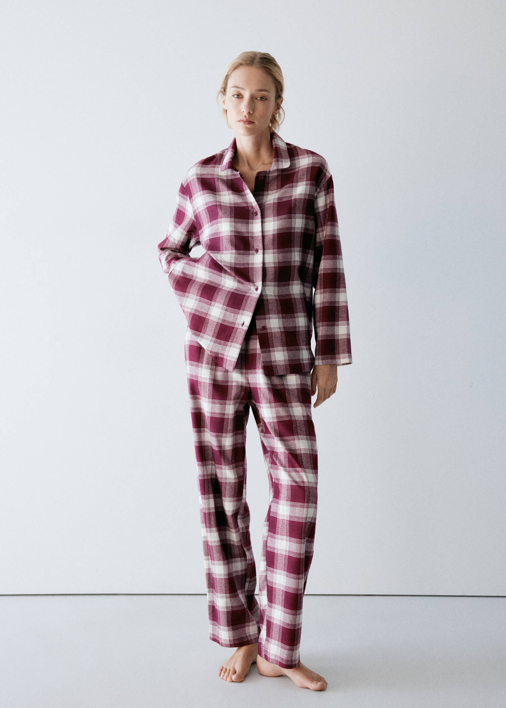 PYJAMA TROUSERS WOVENFRA - General plane