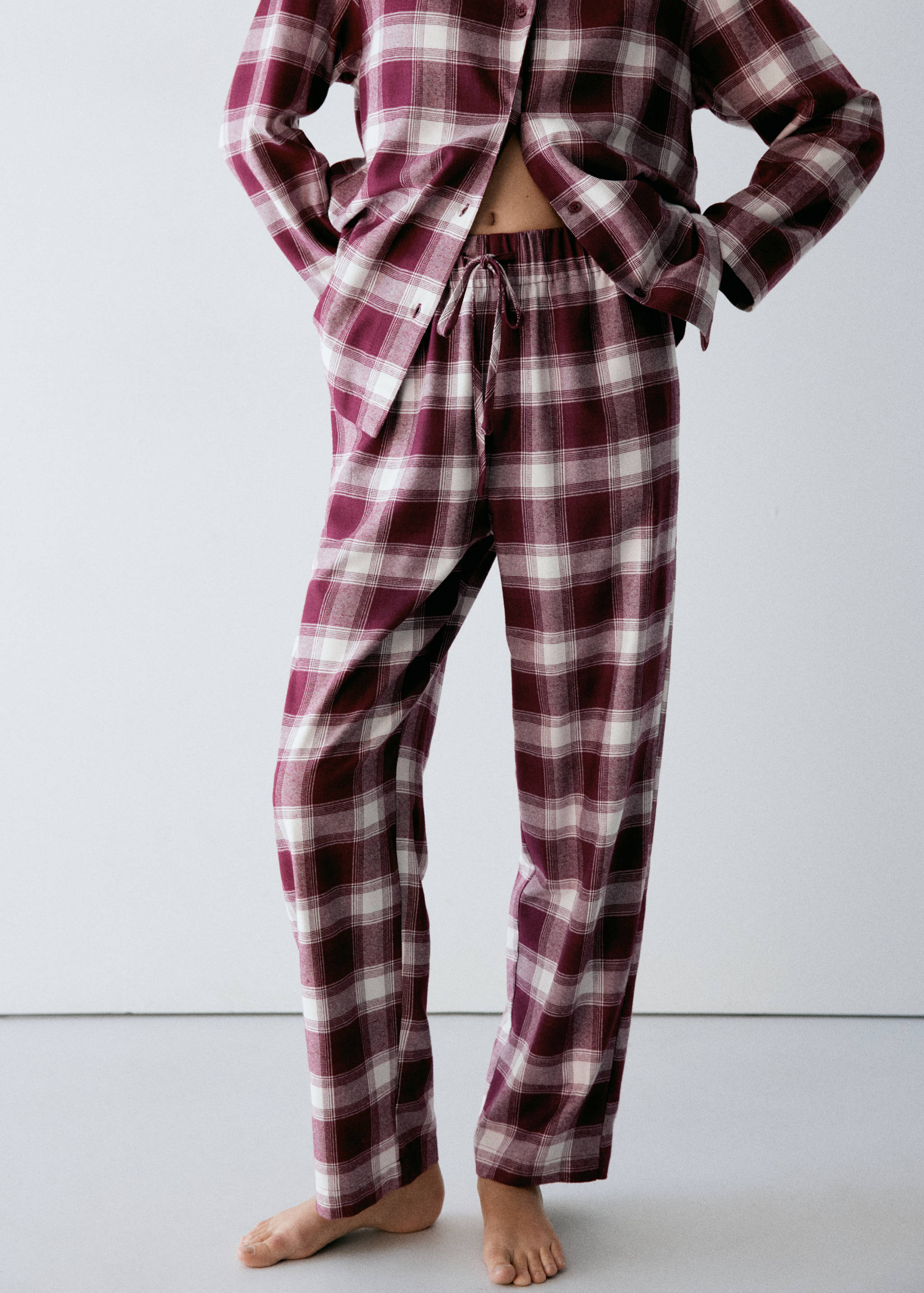 PYJAMA TROUSERS WOVENFRA - Medium plane