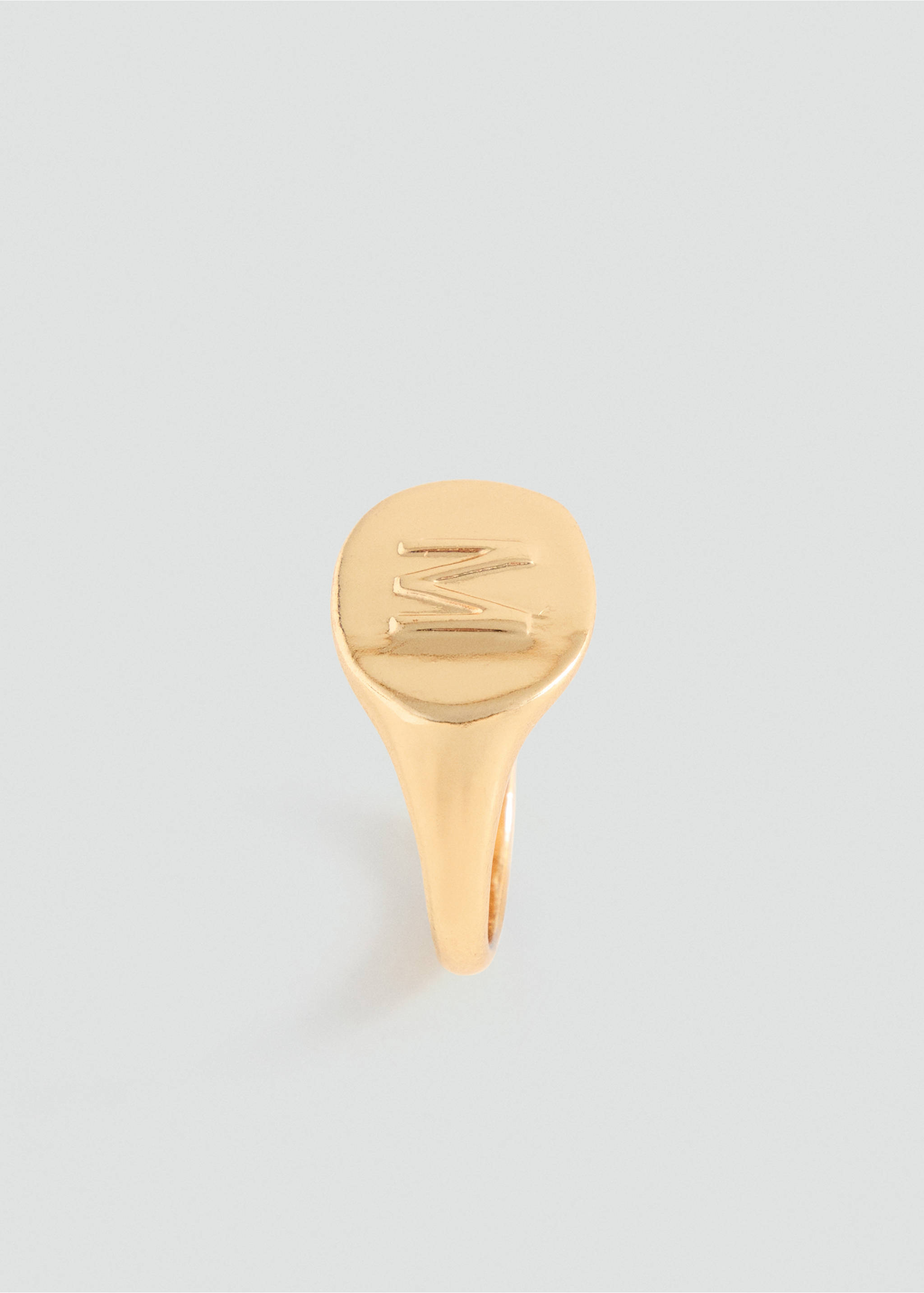 Letter detail ring - Medium plane, Gold. Ref: 37092949-00.