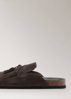 Leather clog shoes — Brown 2