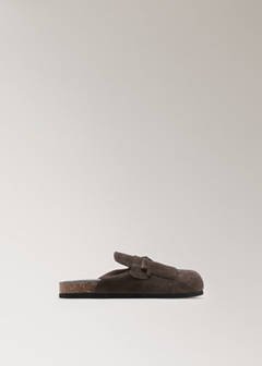 Leather clog shoes — Brown 5