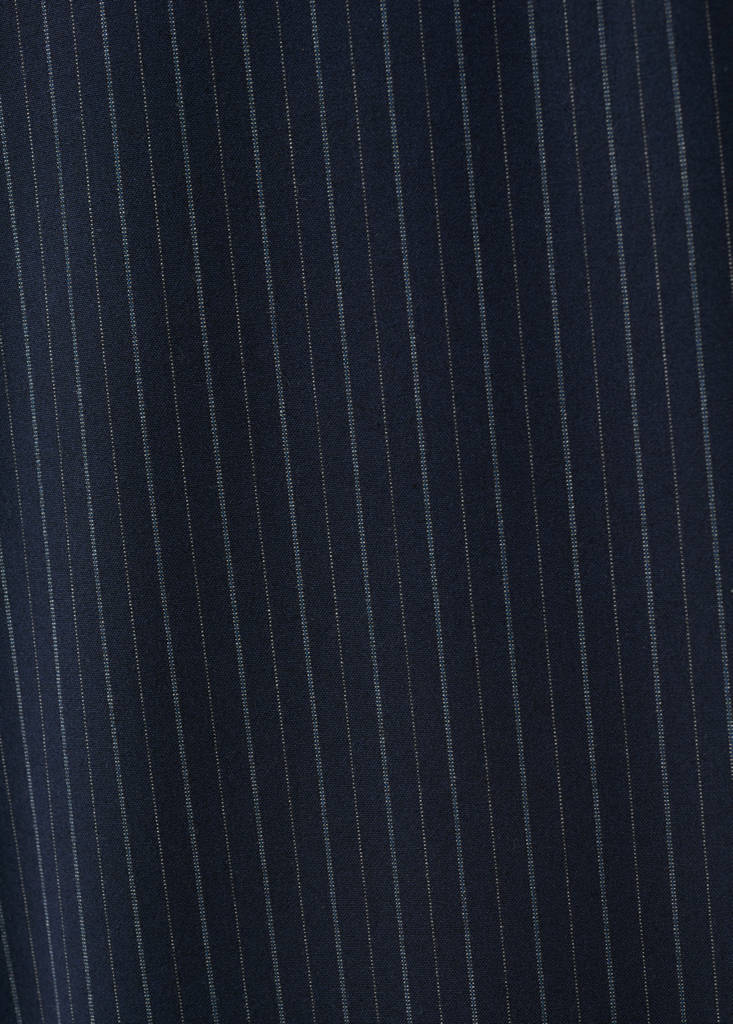 Low-rise pinstripe trousers — Navy