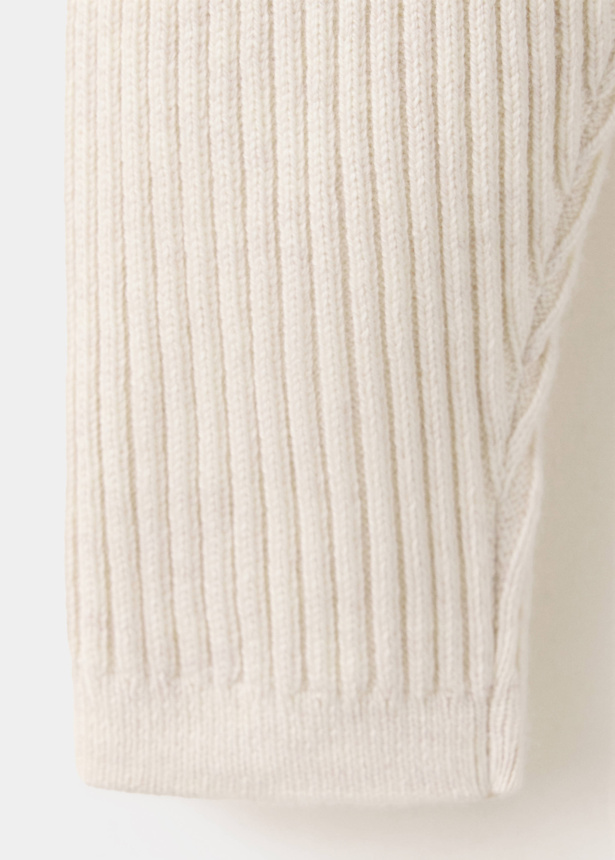 Cotton ribbed leggings - Details of the article 0