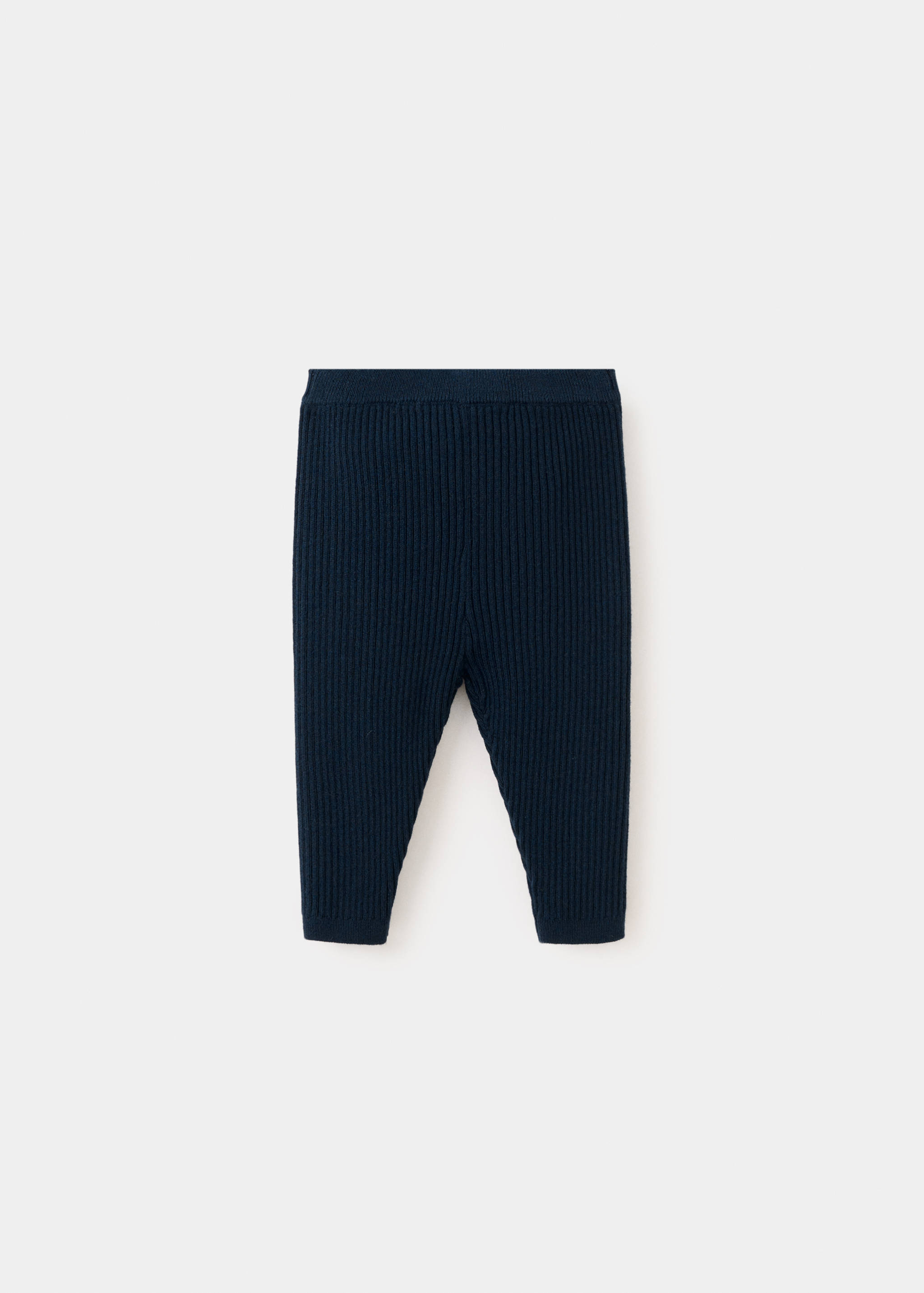 Cotton ribbed leggings - Reverse of the article