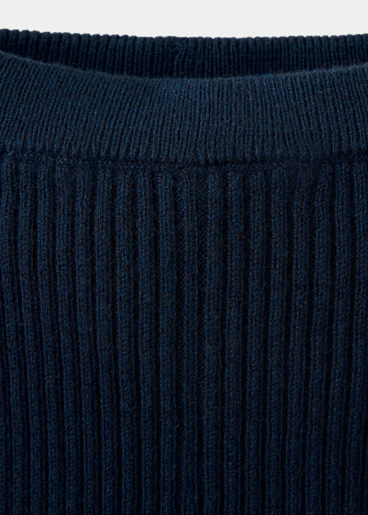 Cotton ribbed leggings — Dark Navy