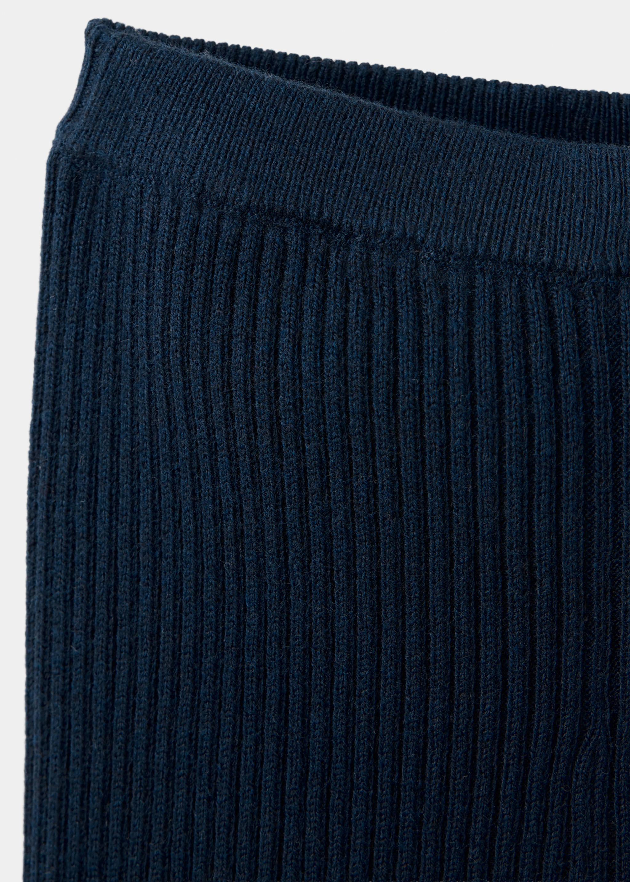 Cotton ribbed leggings - Details of the article 0