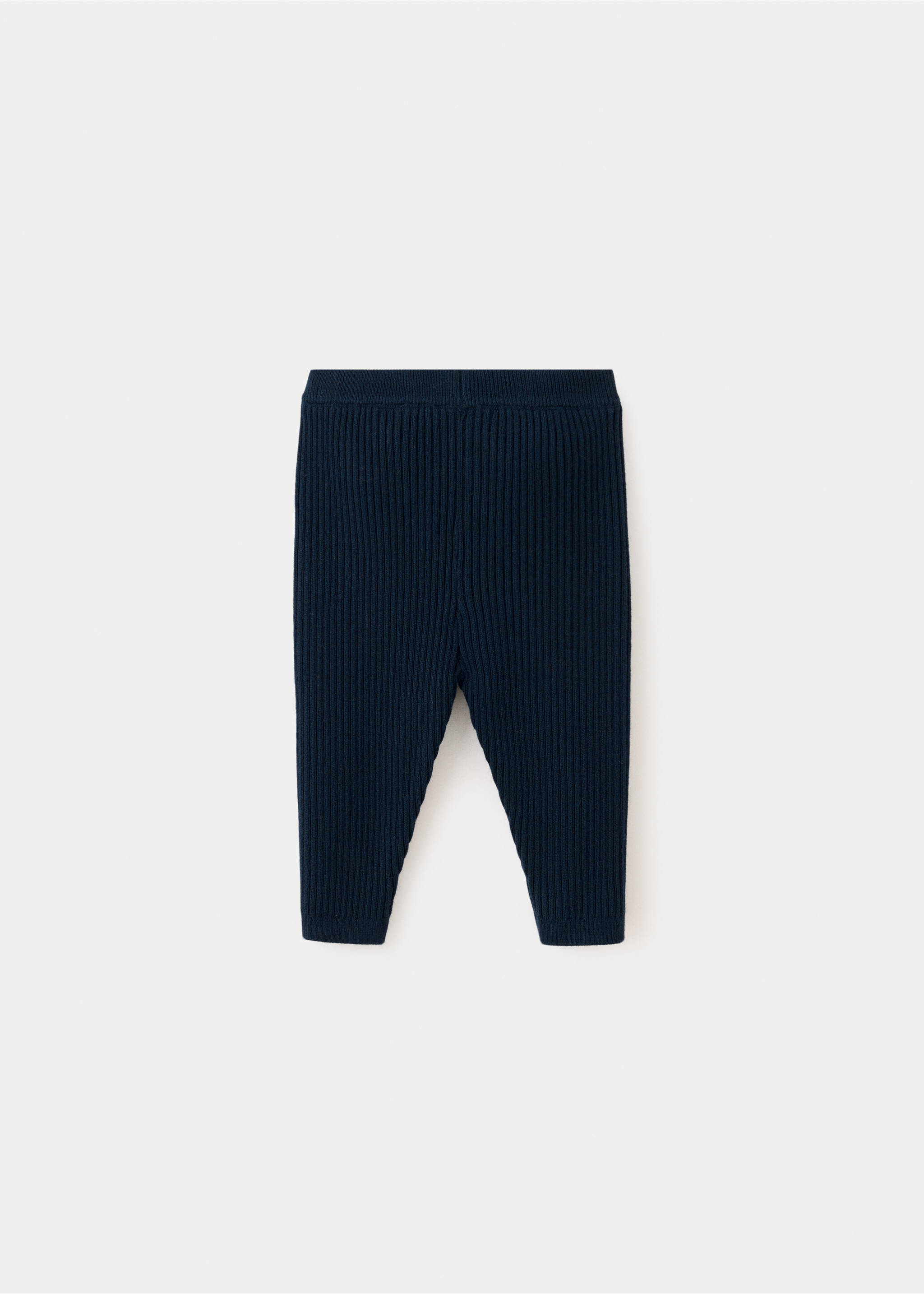 Cotton ribbed leggings - Article without model, Dark Navy. Ref: 37093276-00.