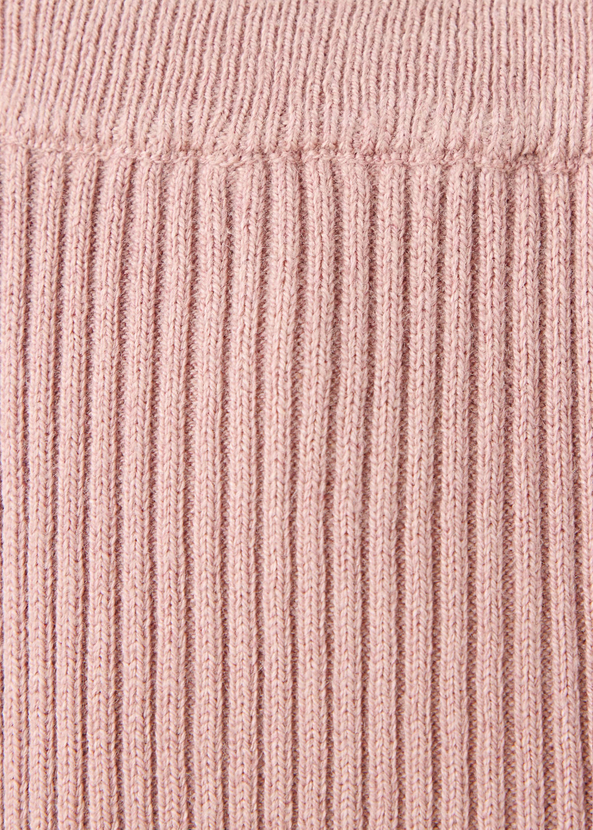 Cotton ribbed leggings — Pink