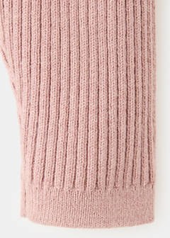 Cotton ribbed leggings — Pink 4
