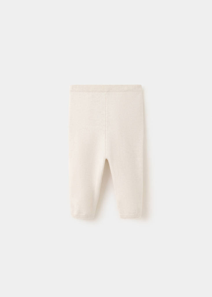 Plain knit leggings — Sand