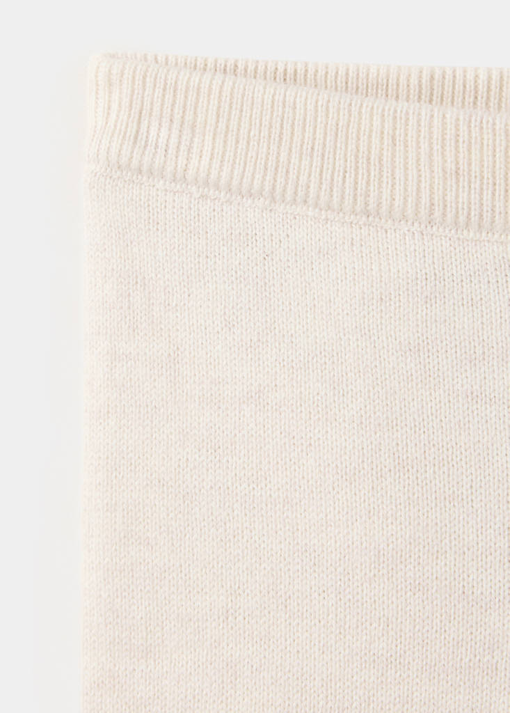 Plain knit leggings — Sand