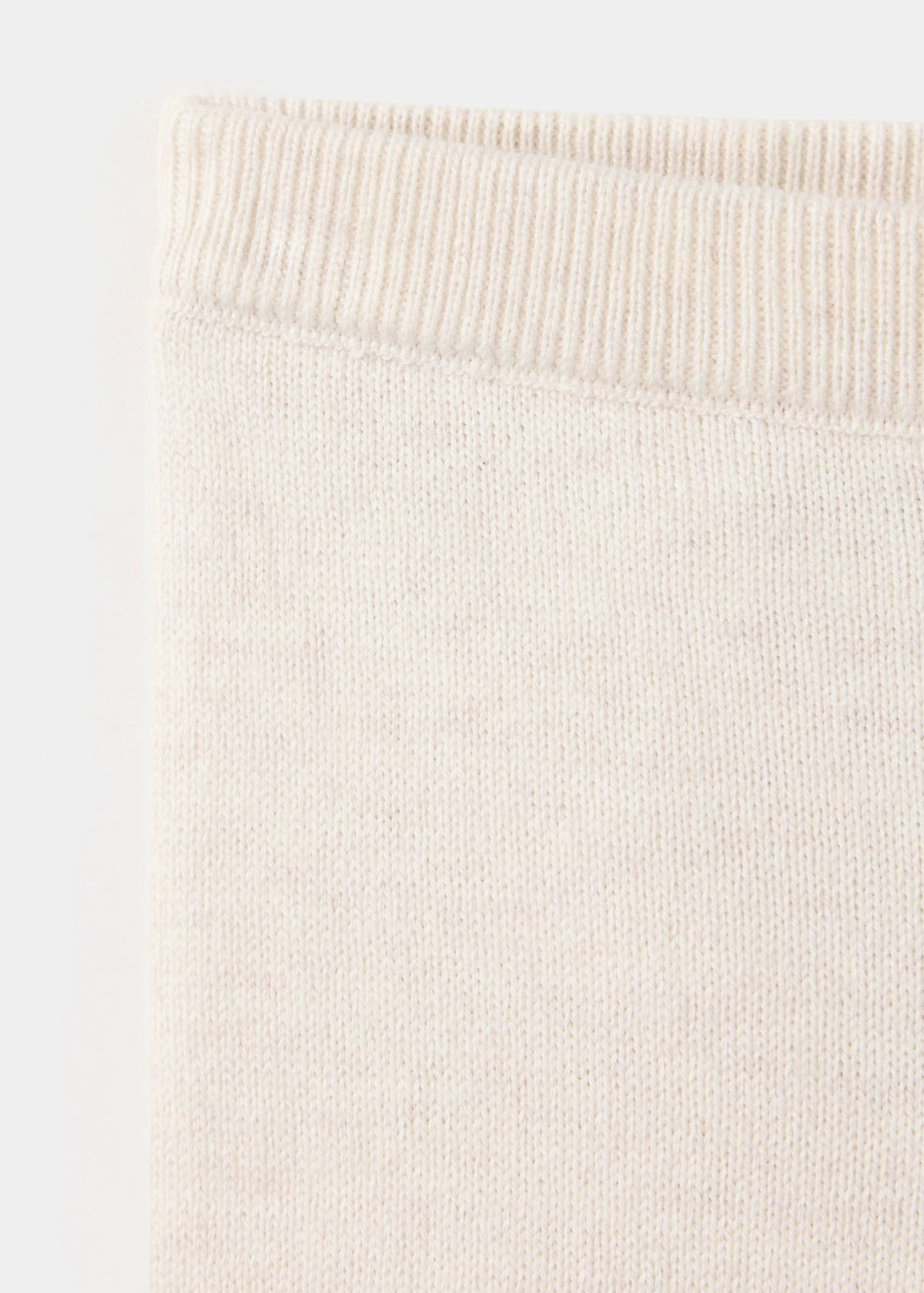 Plain knit leggings — Sand