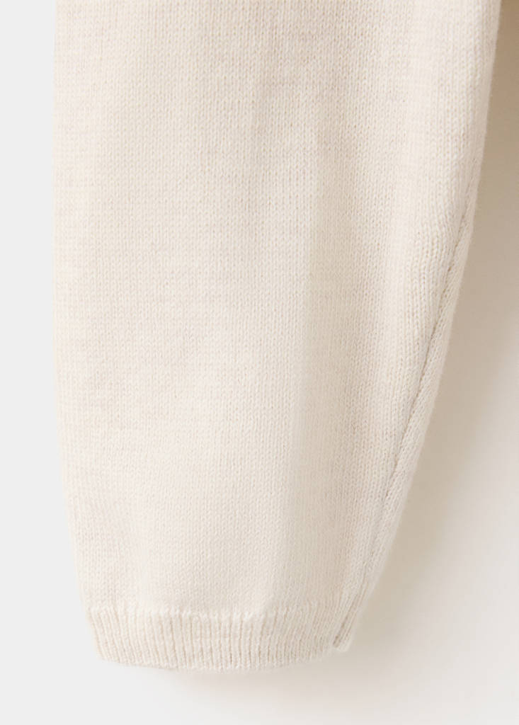 Plain knit leggings — Sand